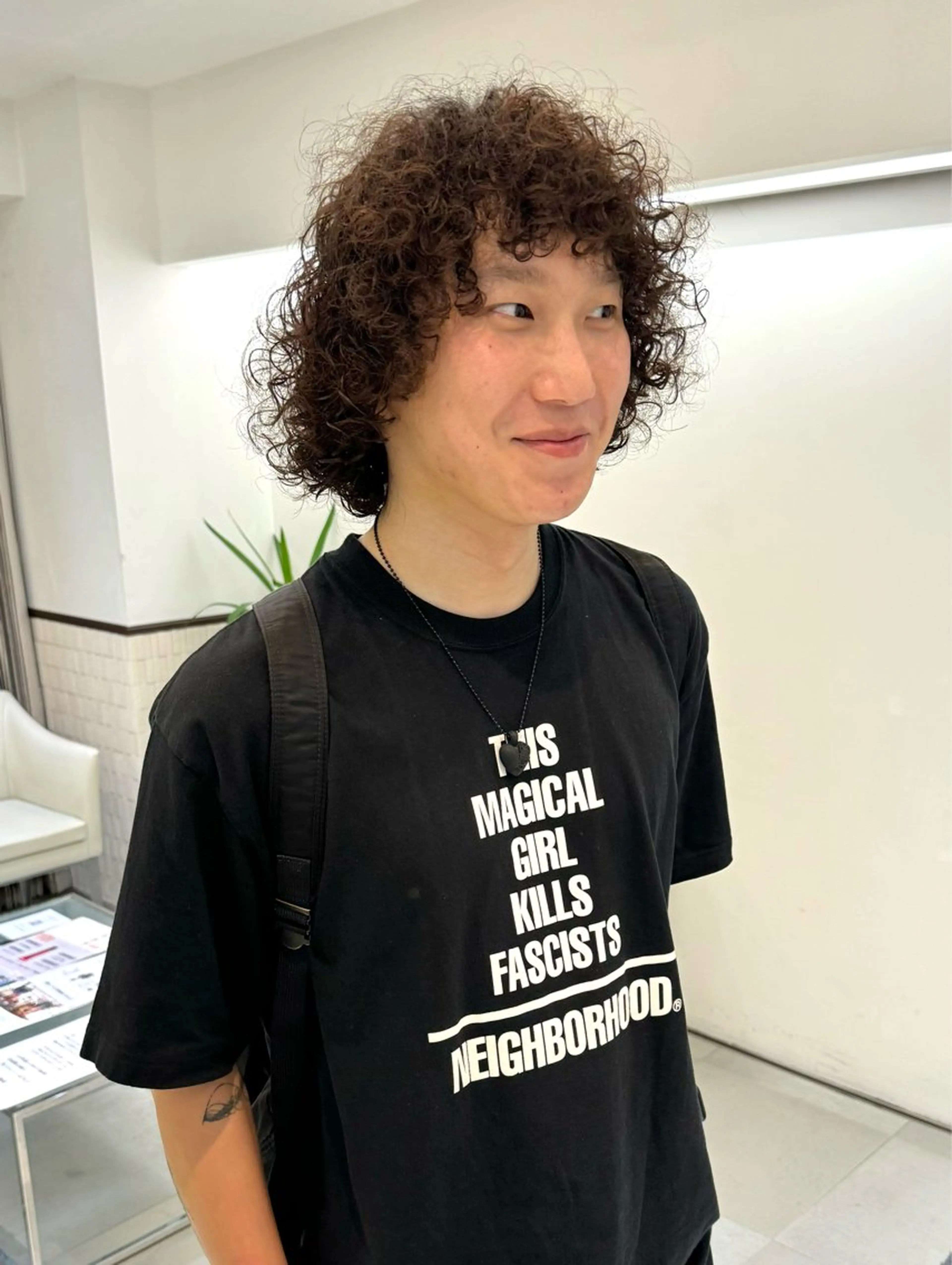 ミディアム パーマ ミディアムパーマ カット パーマ トリートメント デジタルパーマ 🌀ボブ　萩原　龍のヘアスタイル