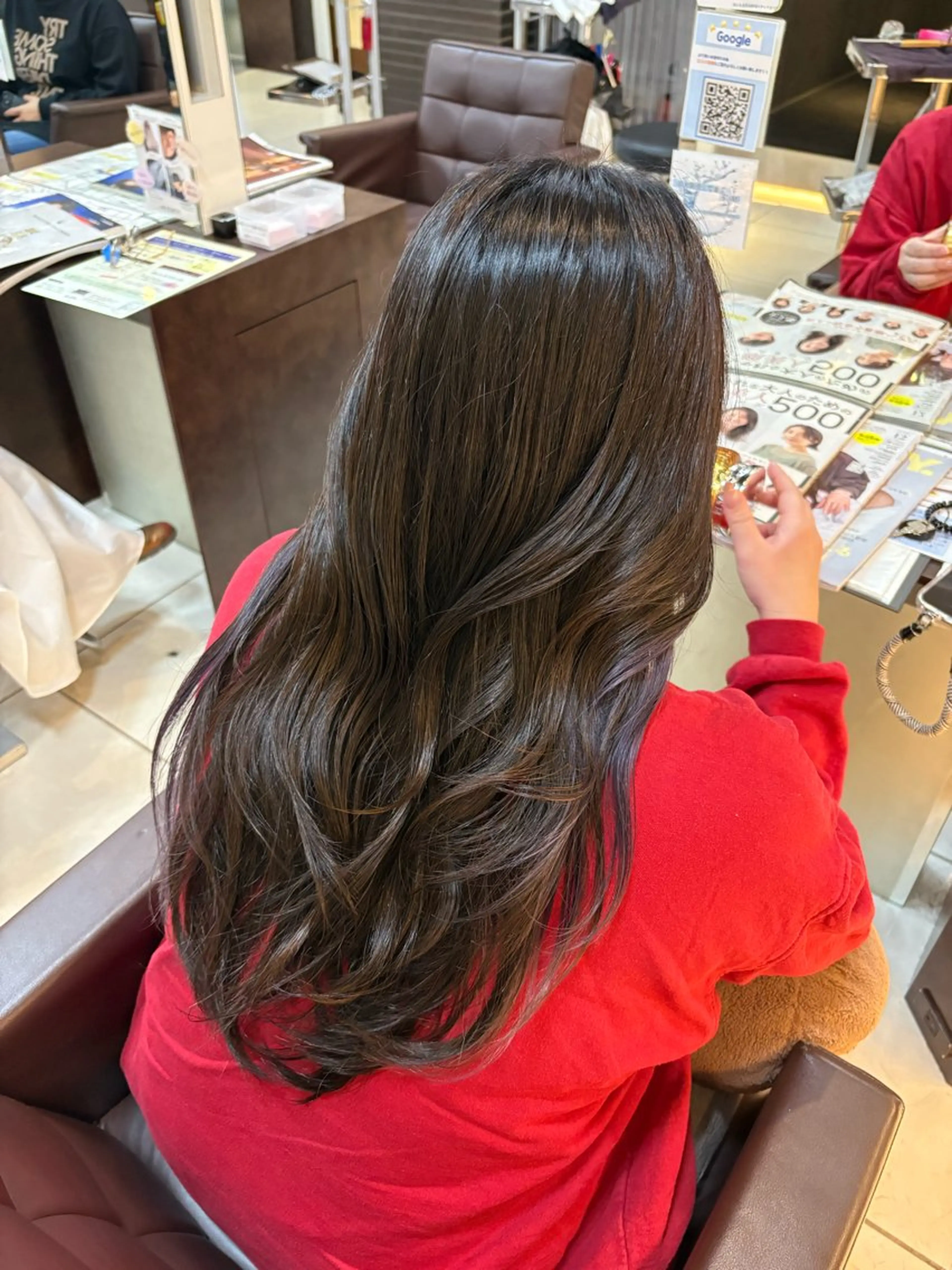 ミディアム カラー 🤎韓国ヘア ベージュ まゆか🤎のヘアスタイル