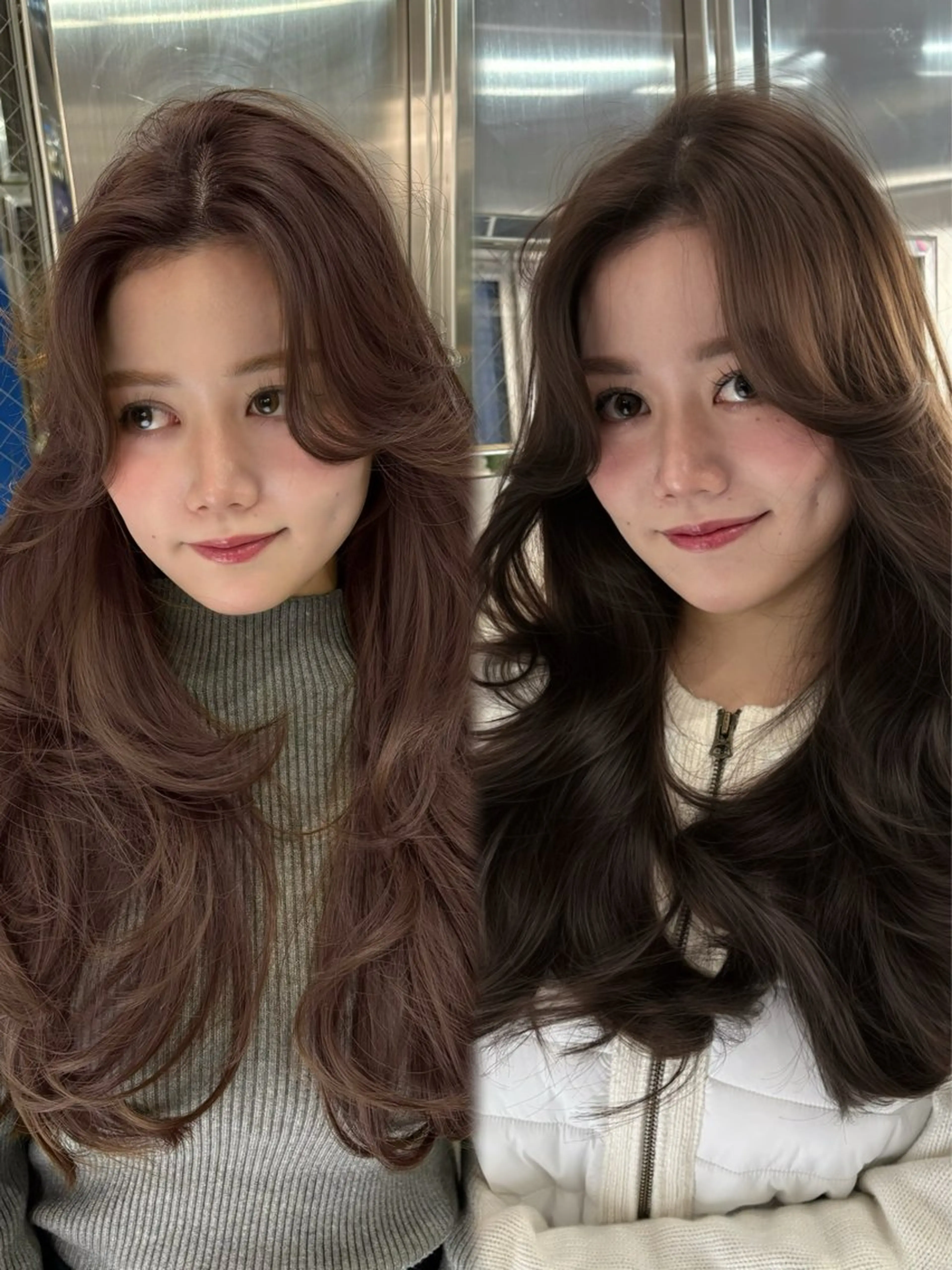 ロング カラー カット ヘアカラー 堀江/透明感 ベージュ/白川幸太のヘアスタイル