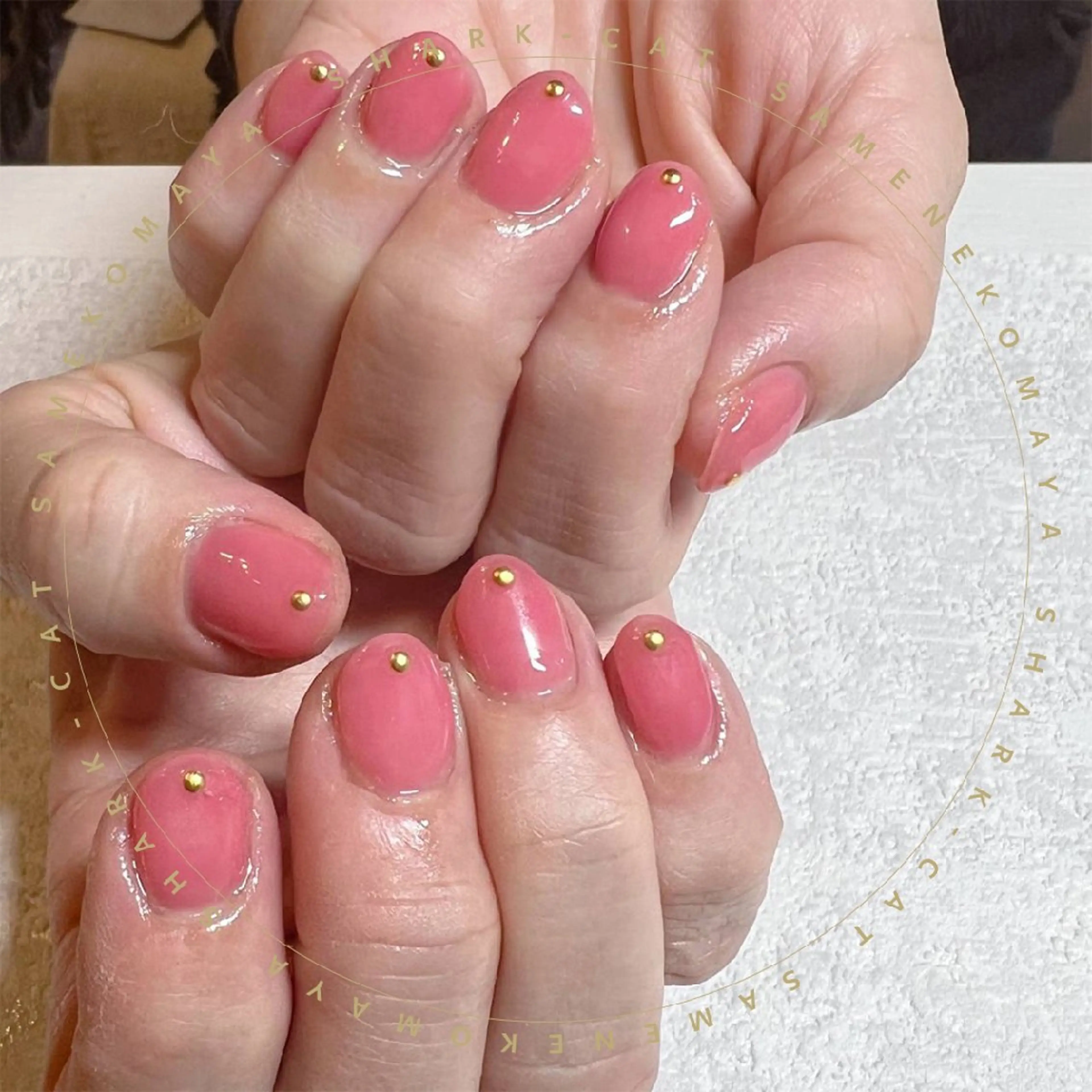 ネイル サメ猫 マーヤのネイルデザイン