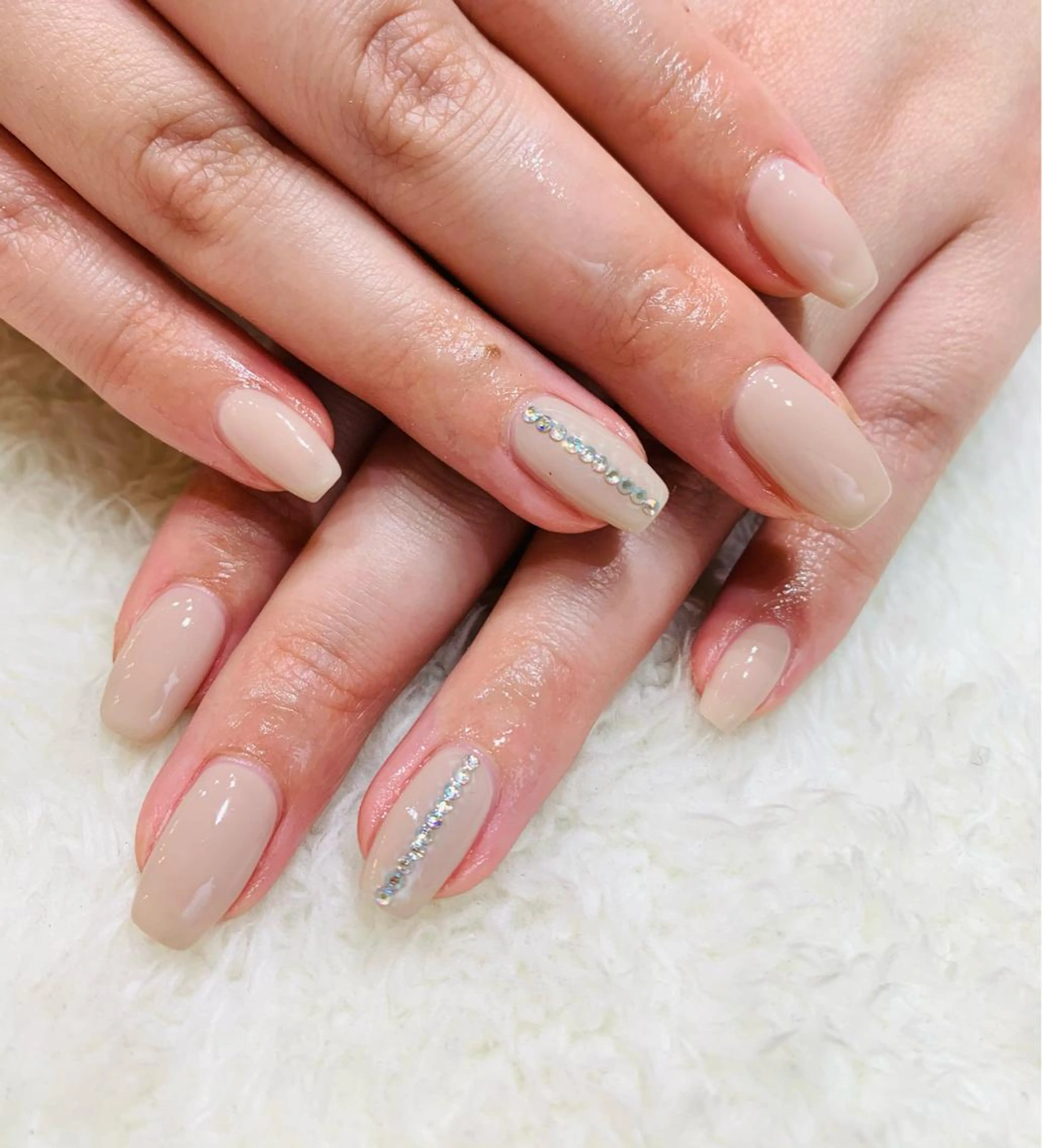 ネイル ストーンネイル nail salon quartettoのネイルデザイン