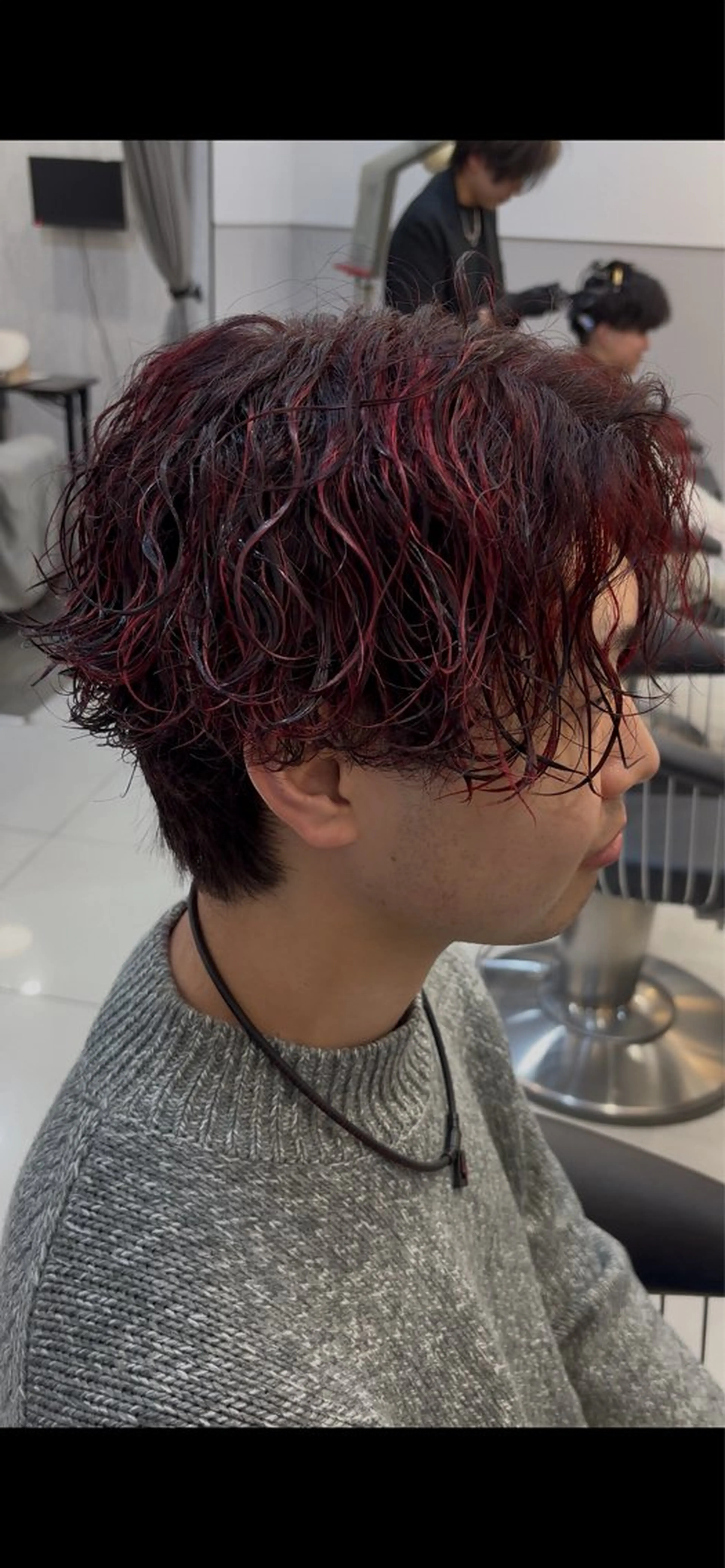 カラー パーマ メンズ 畑 雄貴のヘアスタイル