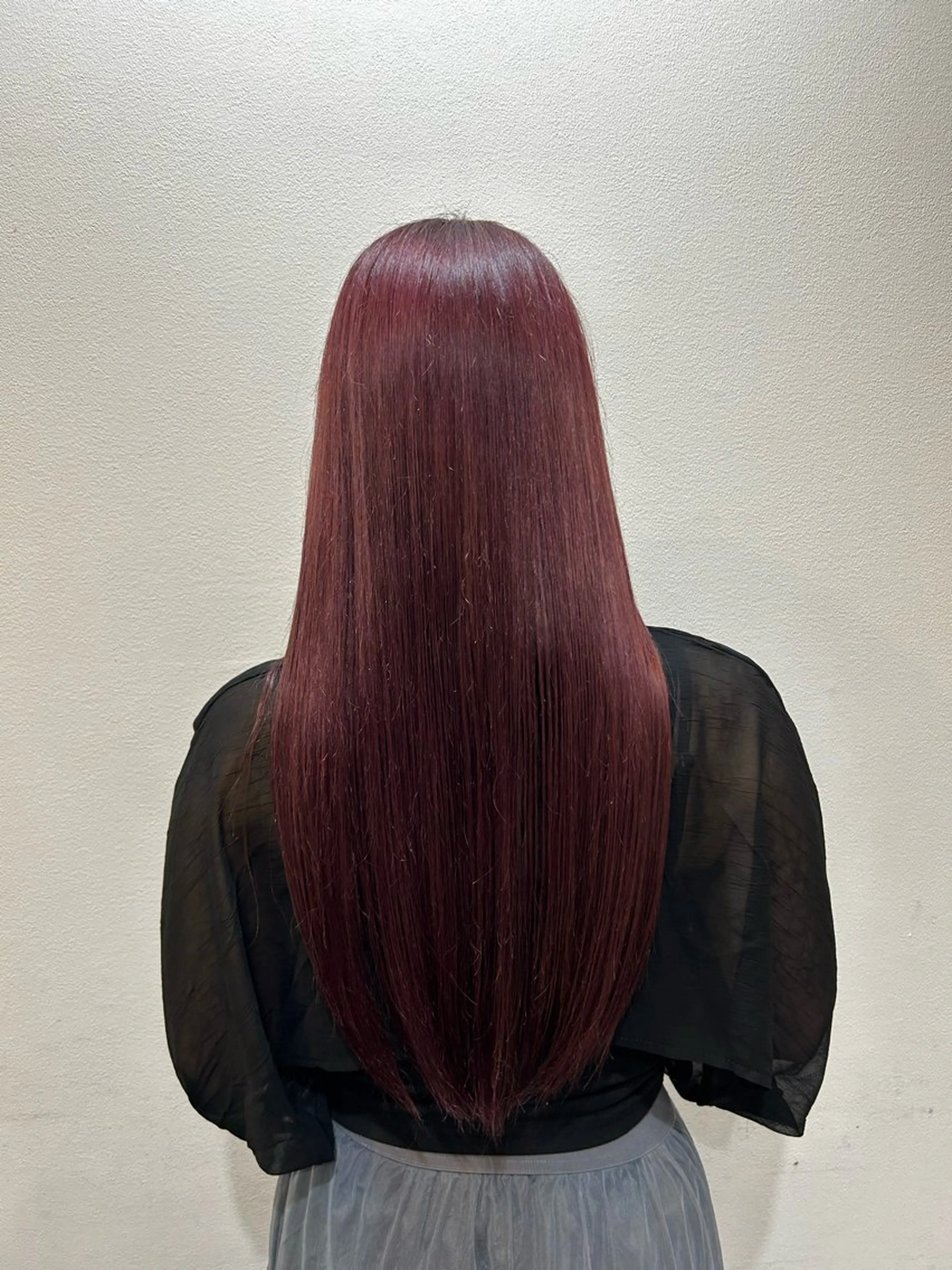 ロング カラー 上田 愛來のヘアスタイル