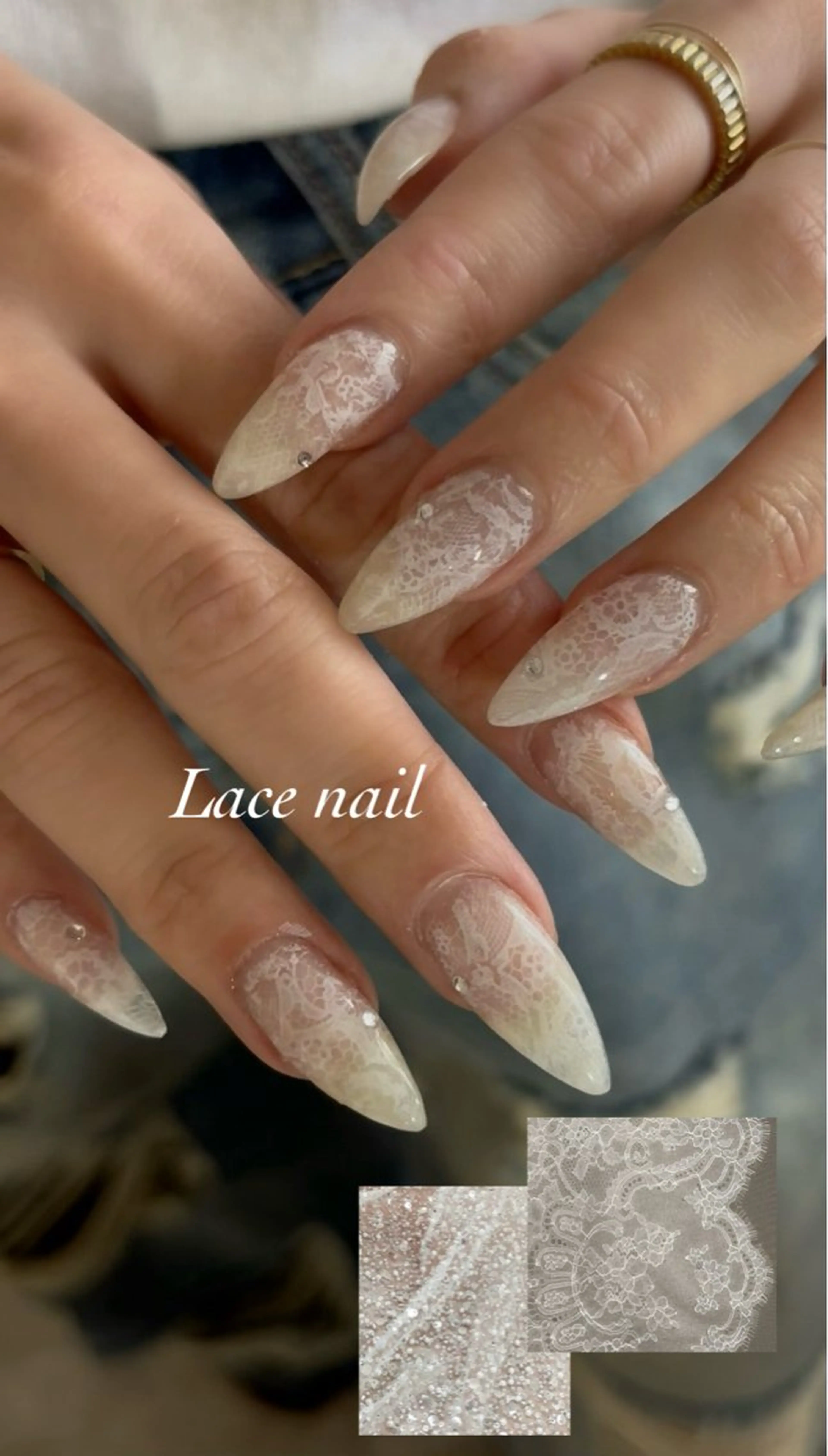 ネイル レース ハンドネイル extranails ／lemellaのネイルデザイン