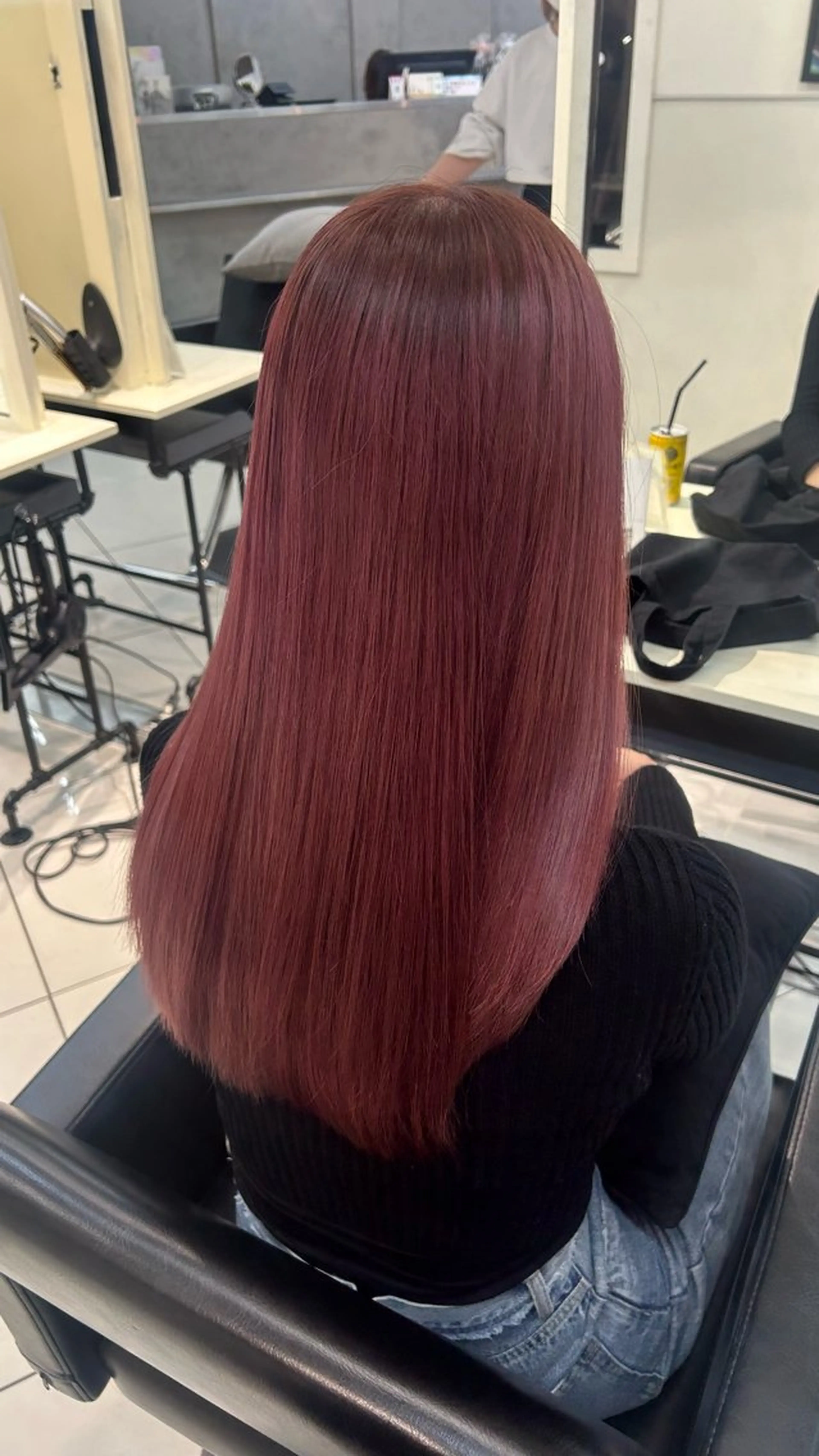 ロング カラー ブリーチ ピンクカラー ピンクパープル パープルカラー ヘアカラー トリートメント ナチュラル×色気パ ーマ 渋谷/マナミのヘアスタイル