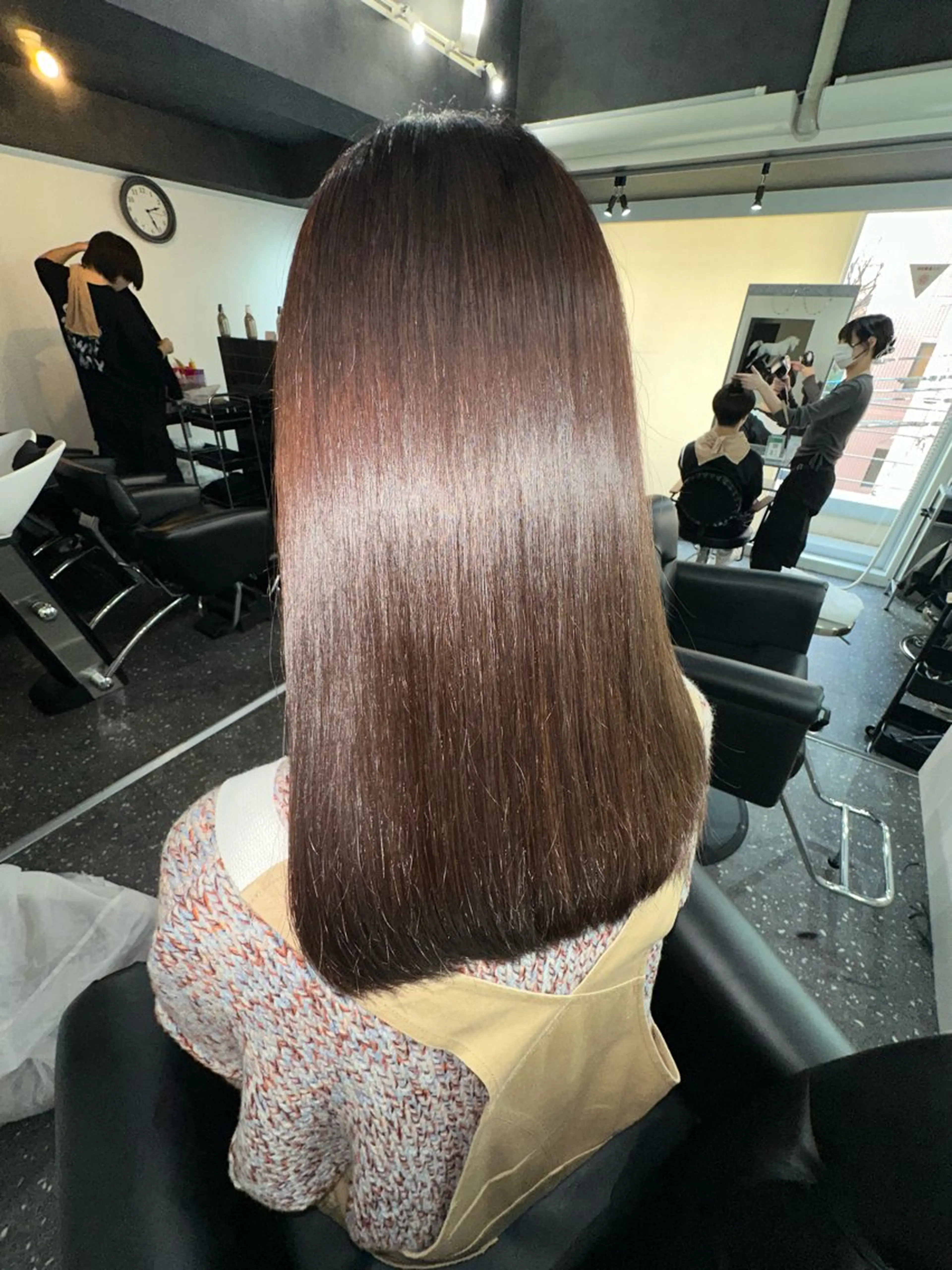 ロング カラー パーマ カット ヘアカラー 縮毛矯正 トリートメント 髪質改善⭐️縮毛矯正 中野⭐️Rinaのヘアスタイル