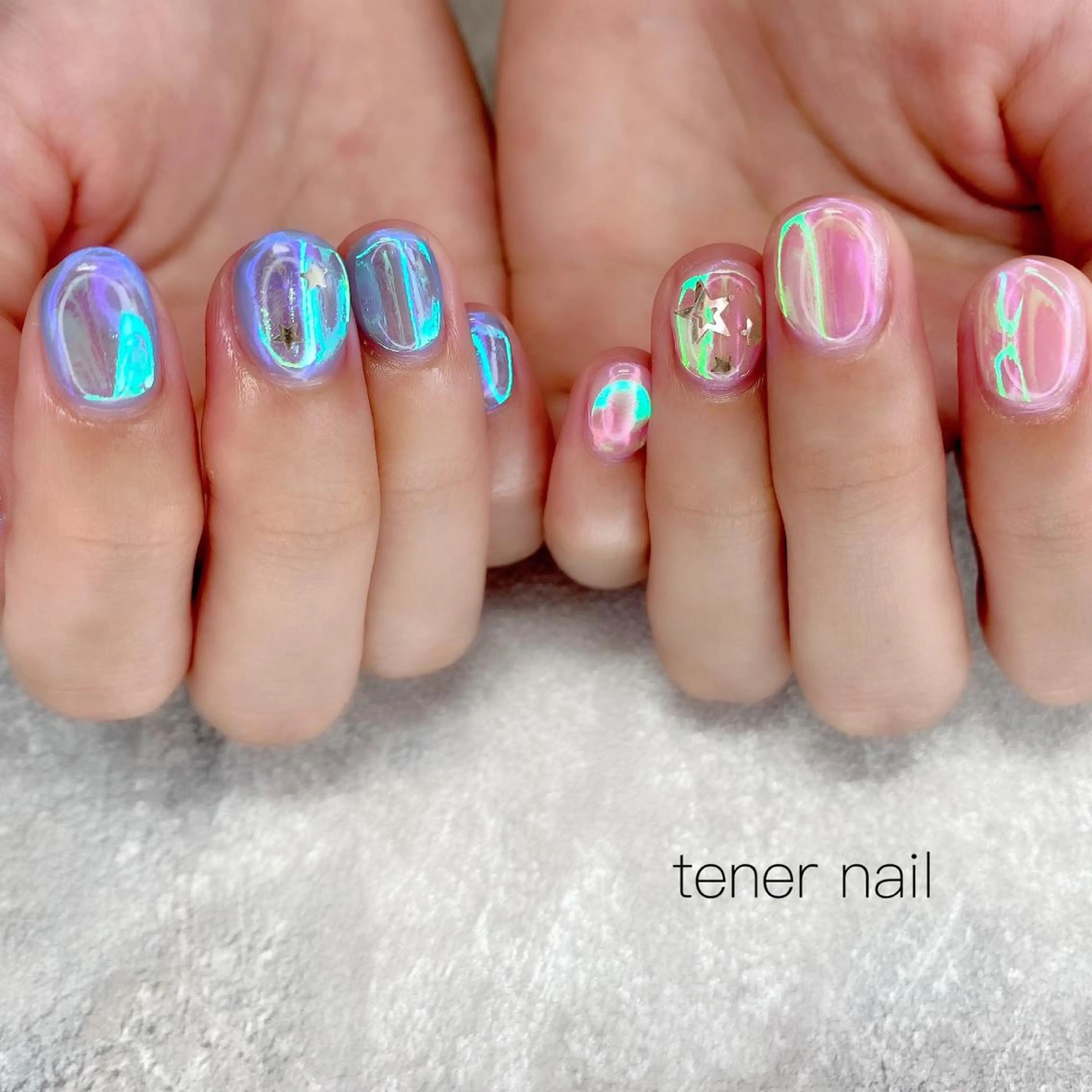 ネイル 氷ネイル・うるうるネイル テネルネイル tener nailのネイルデザイン