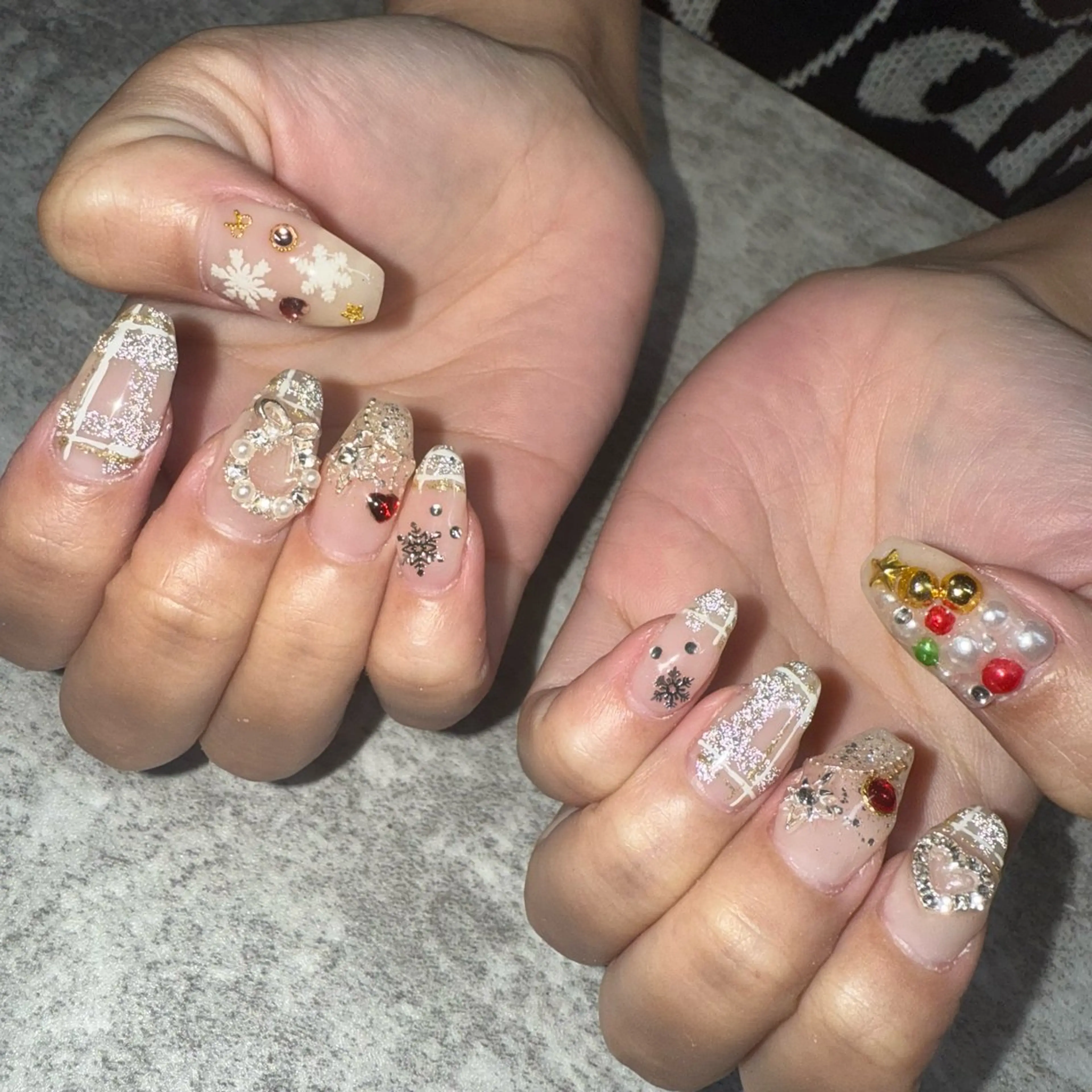 ネイル 冬ネイル クリスマス ハンドネイル ★Rinail... .のネイルデザイン