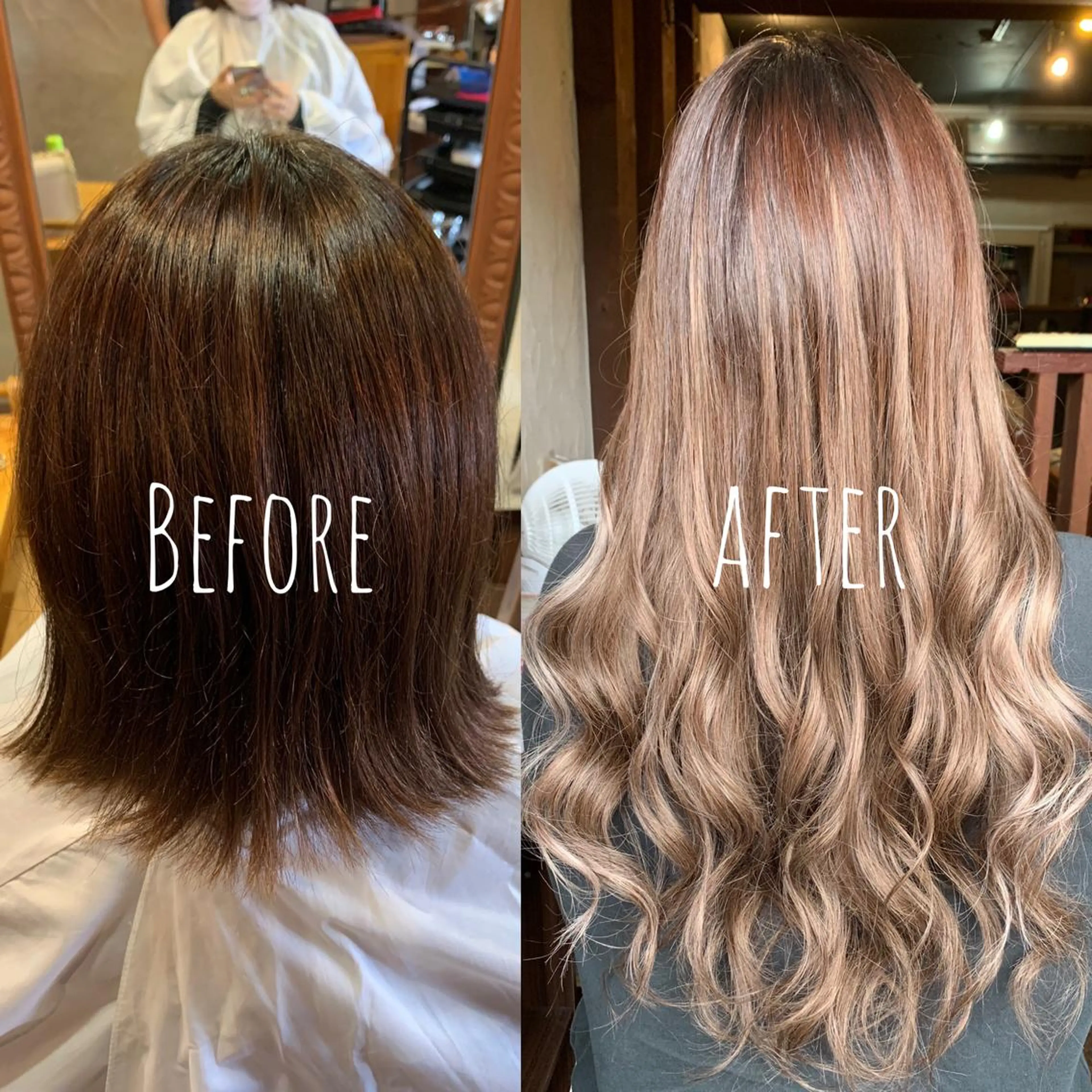 ロング シールエクステ エクステ カット エクステ ❤️MASAKO❤️ 🌸🩷エクステ🩷のヘアスタイル