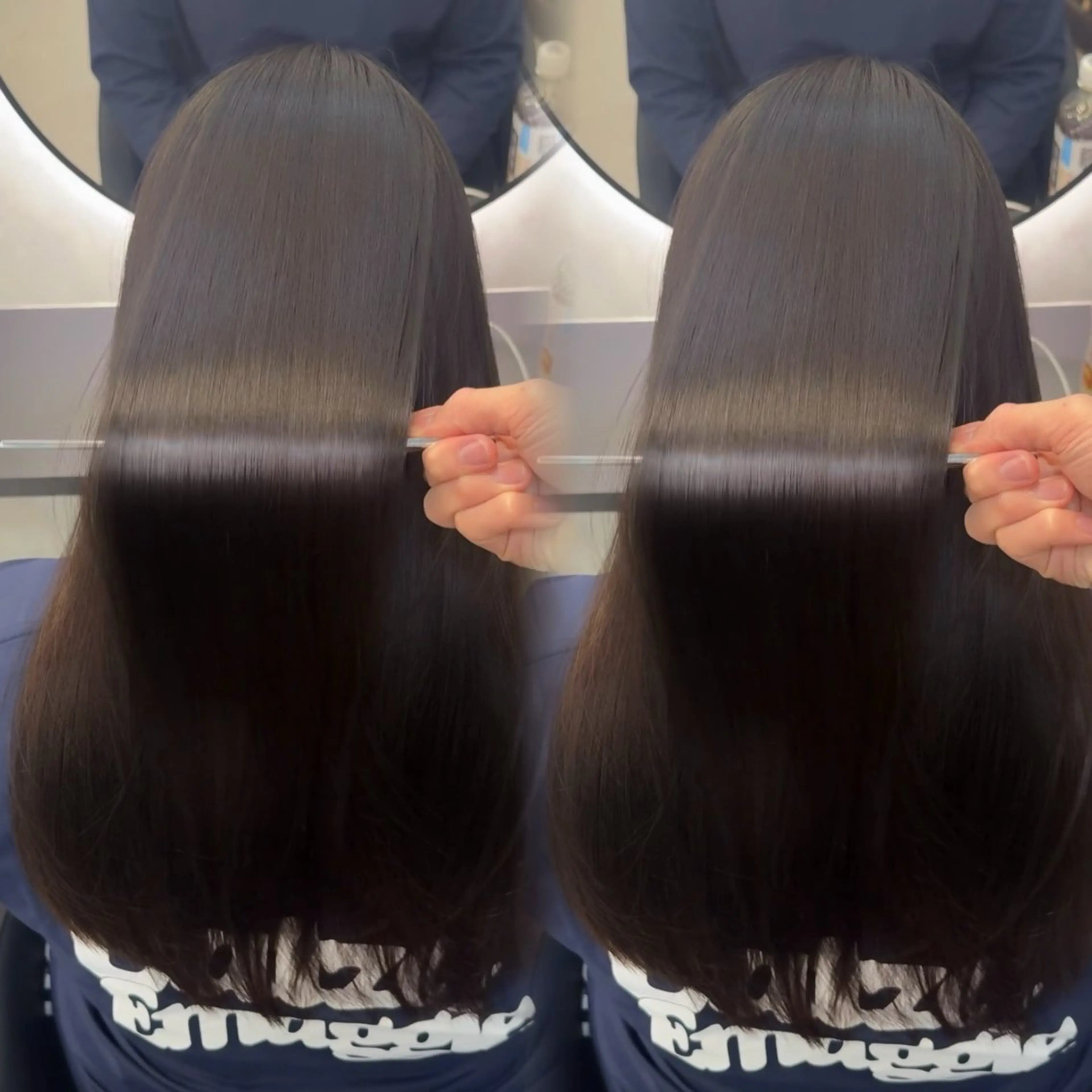 ロング カラー ヘアアレンジ カット ヘアカラー 縮毛矯正 トリートメント 新宿 /髪質改善/ 縮毛矯正/ヒュウガのヘアスタイル