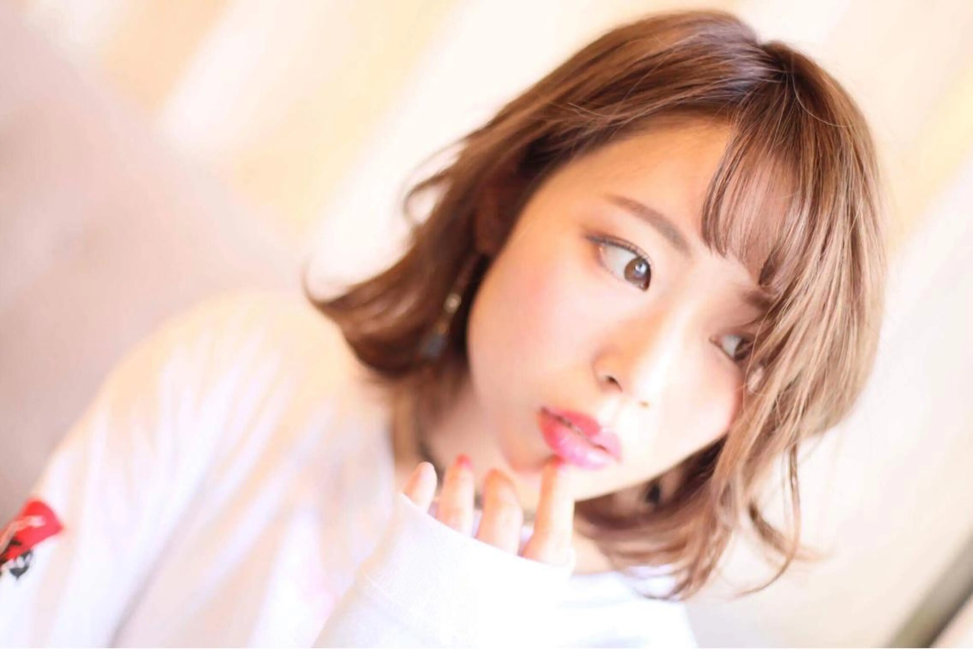 ミディアム カラー 土屋 ゆうこのヘアスタイル