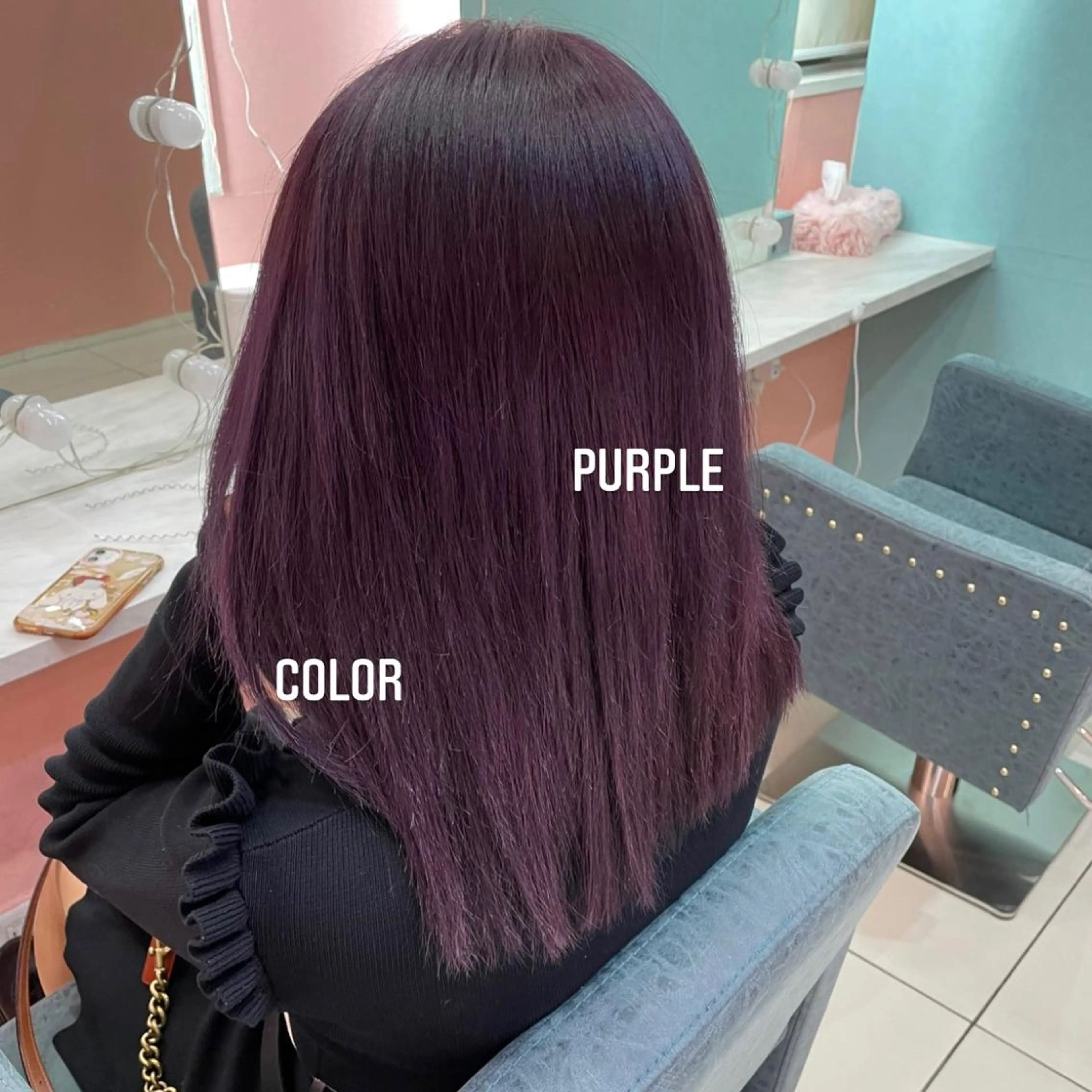 ミディアム カラー ヘアカラー トリートメント エクステ🩵ブリーチ 韓国ヘア🩵KAEのヘアスタイル