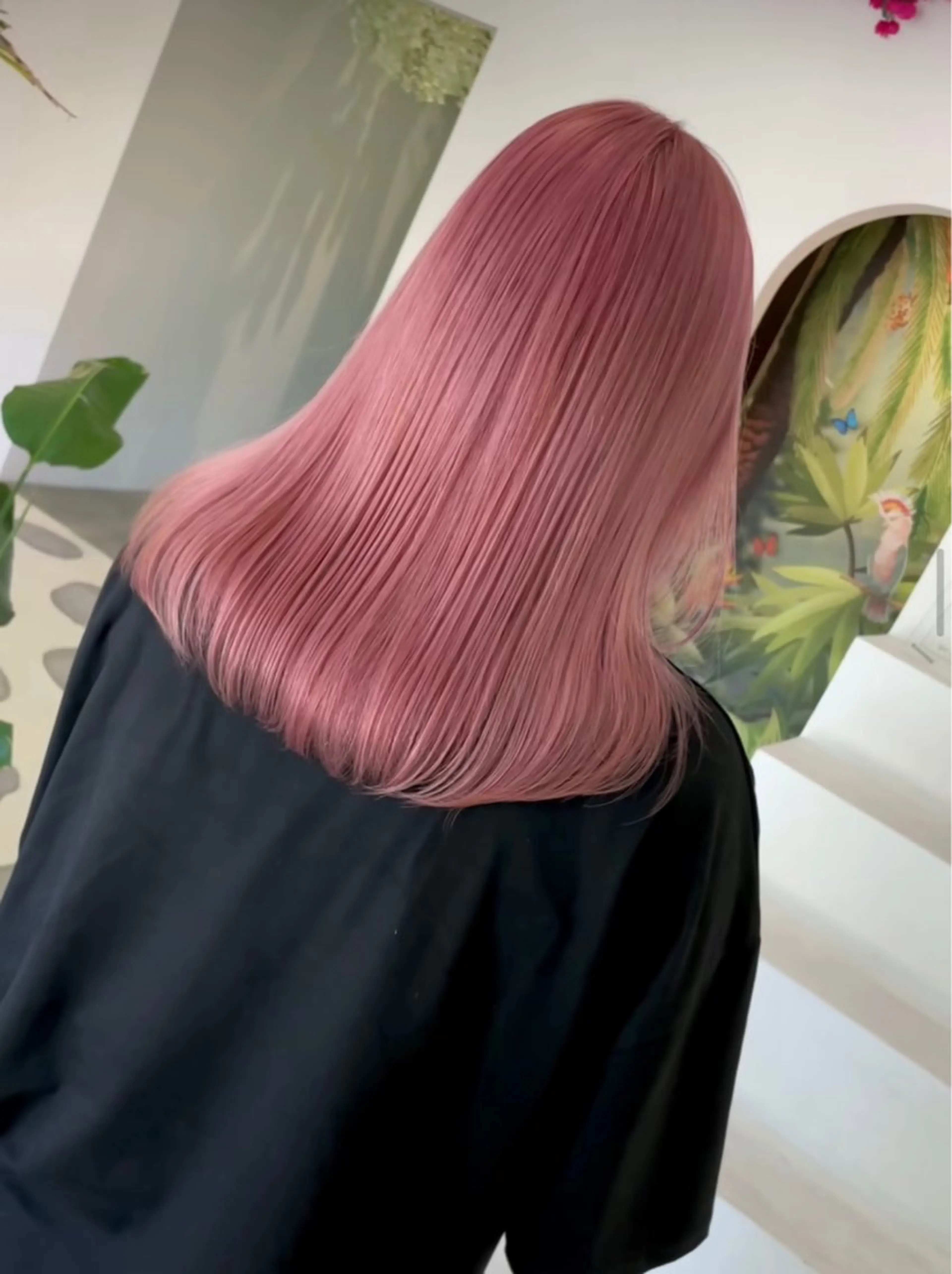 カラー ダブルカラー ピンクカラー FEMMEAREA☆ Amiのヘアスタイル