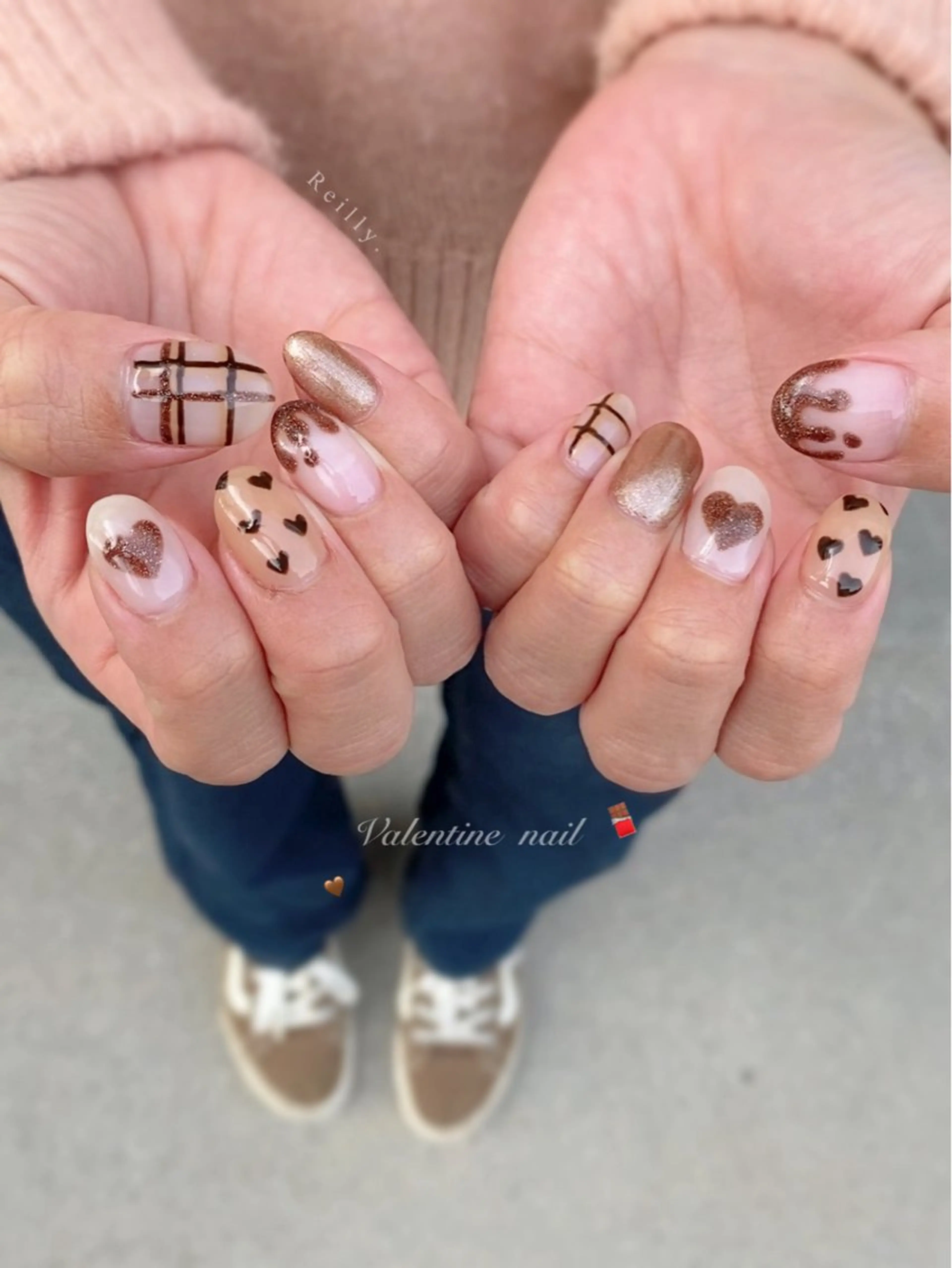 ネイル フラッシュネイル ジェルネイル グラデーション ラメ(グリッター) ラメグラデーション REILLY.　private nail salon所属・Marina 《REILLY.》のネイルデザイン