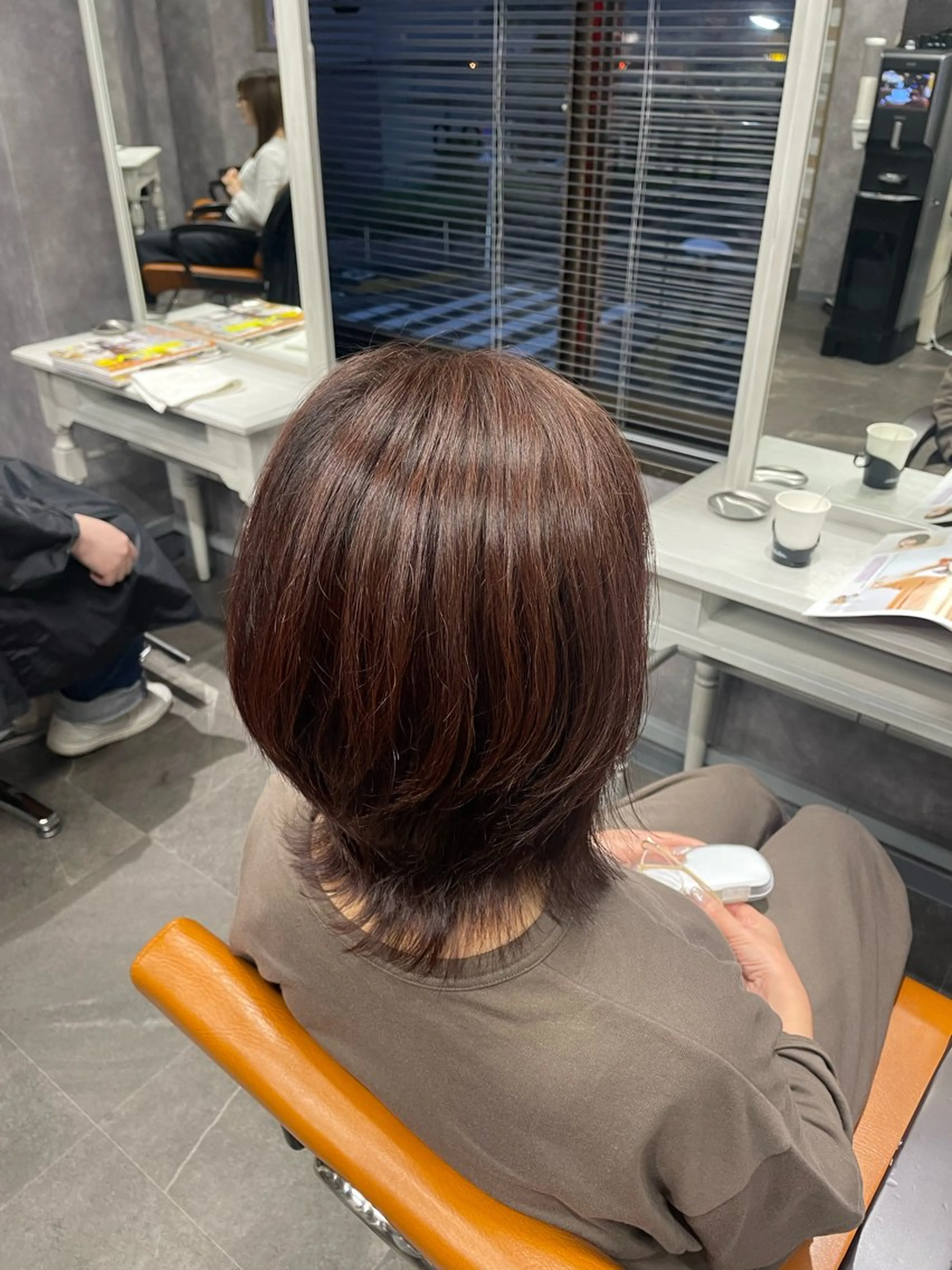 ミディアム カラー レイヤーカット nanac所属・NINA 🐥⸒⸒のヘアスタイル