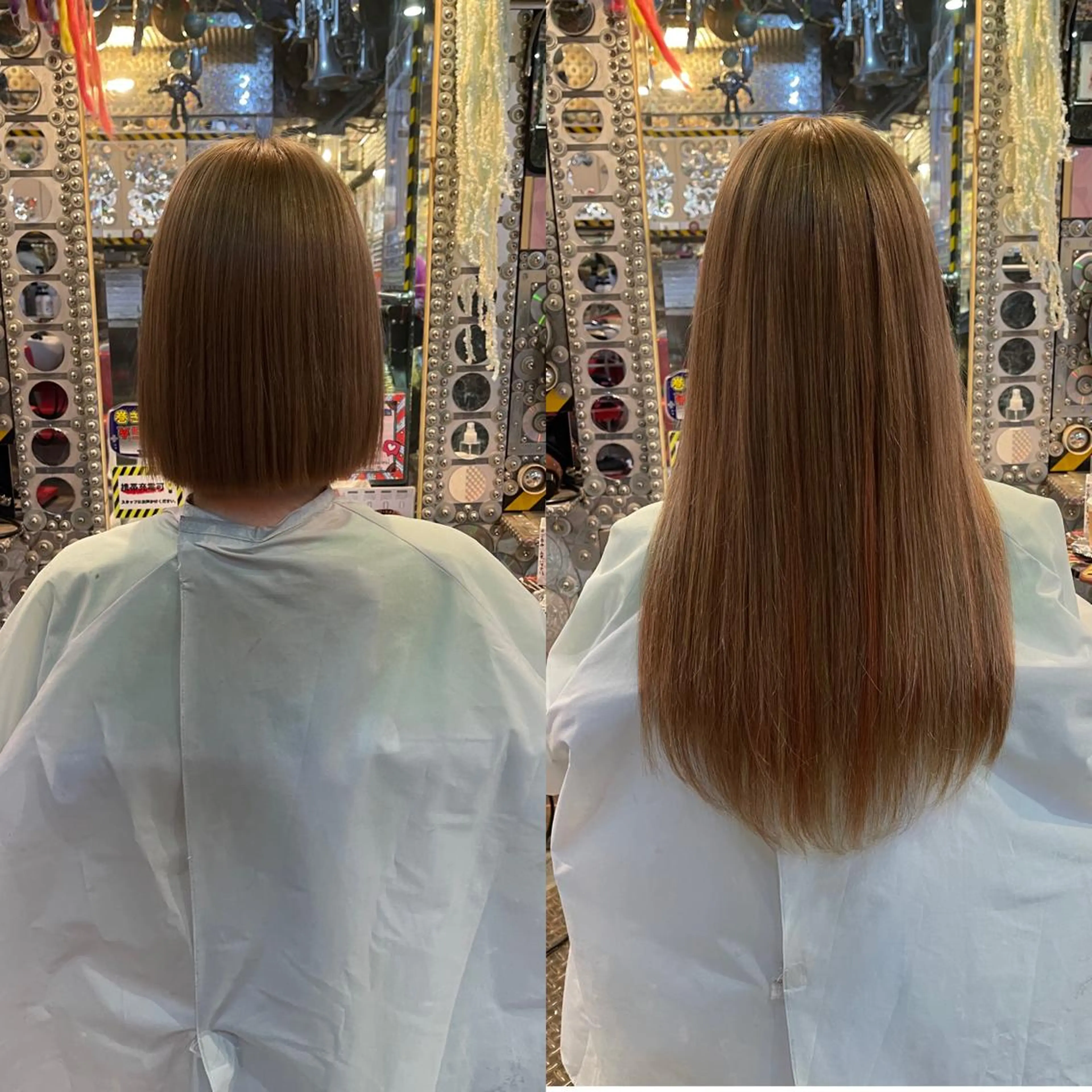 ショート カラー パーマ ヘアアレンジ マツエク・マツパ 編み込みエクステ シールエクステ ボブ エクステ 🌈派手髪エクステ ブレイズ🌈ひろとのヘアスタイル