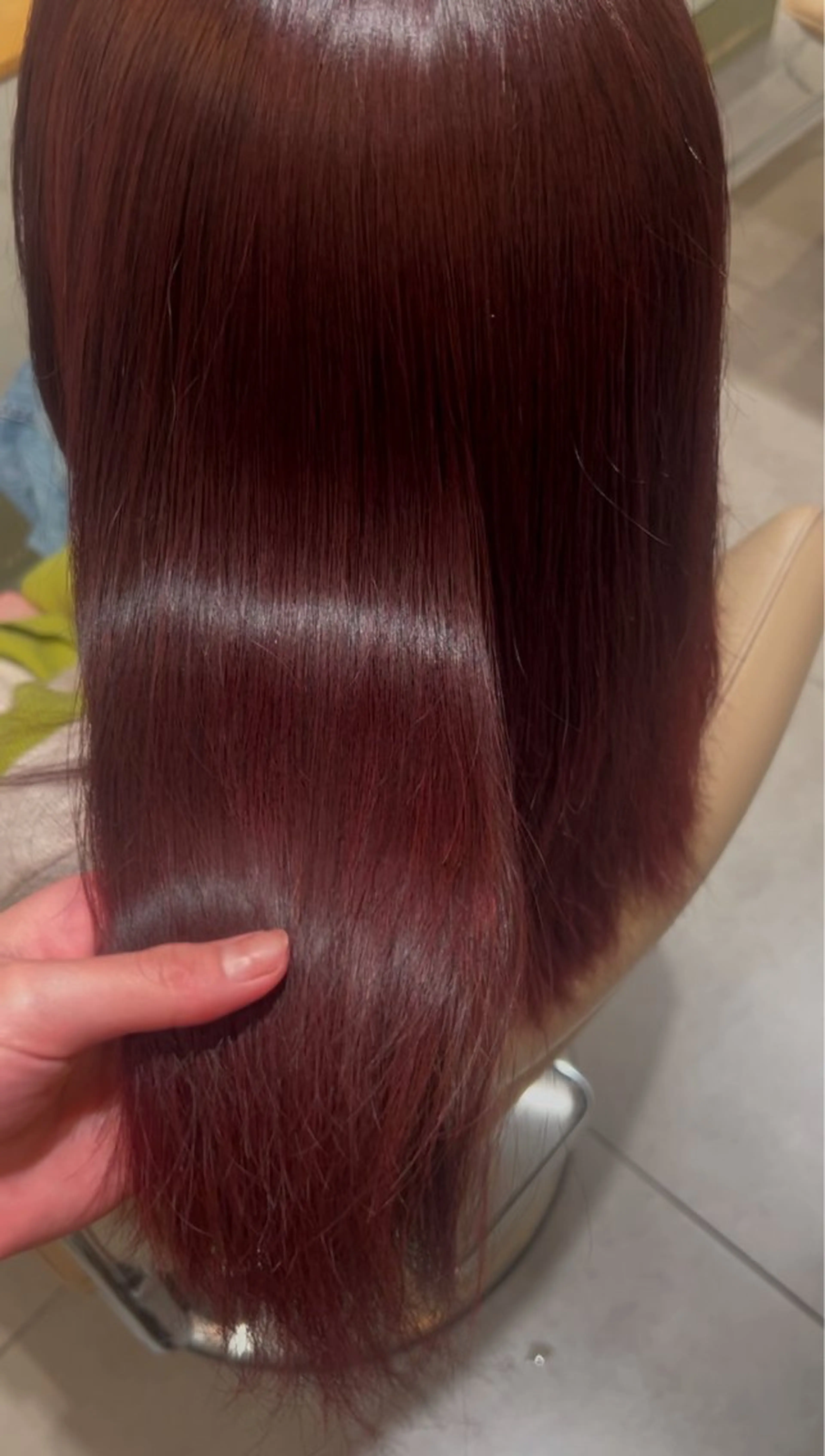 カラー ピンクカラー emme 立川所属・🤍アヤナ / emme🤍のヘアスタイル