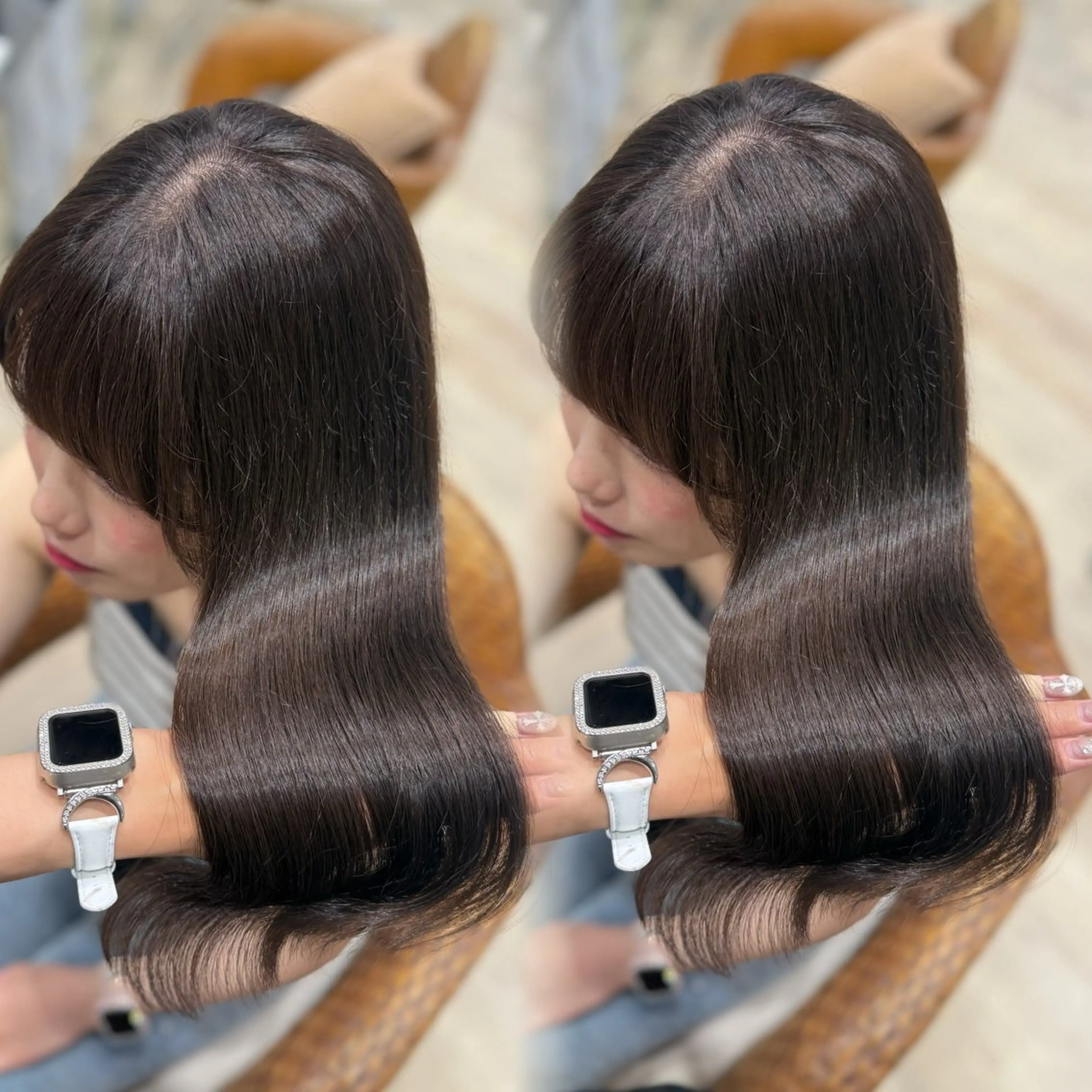 ロング カラー 大久保 凜香のヘアスタイル