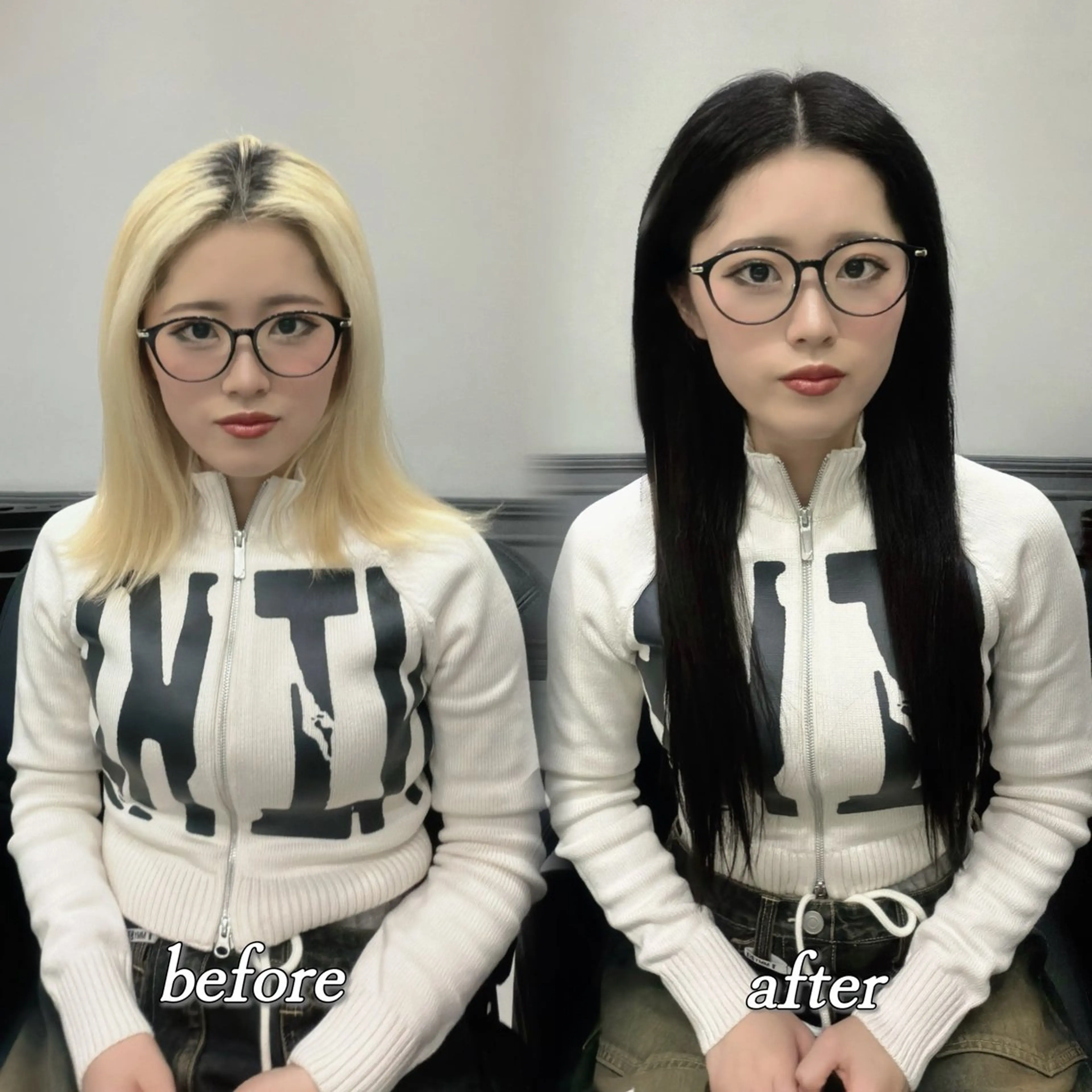 ロング カラー ヘアカラー エクステ 🦋REISA🦋 エクステ×ハイトーンのヘアスタイル