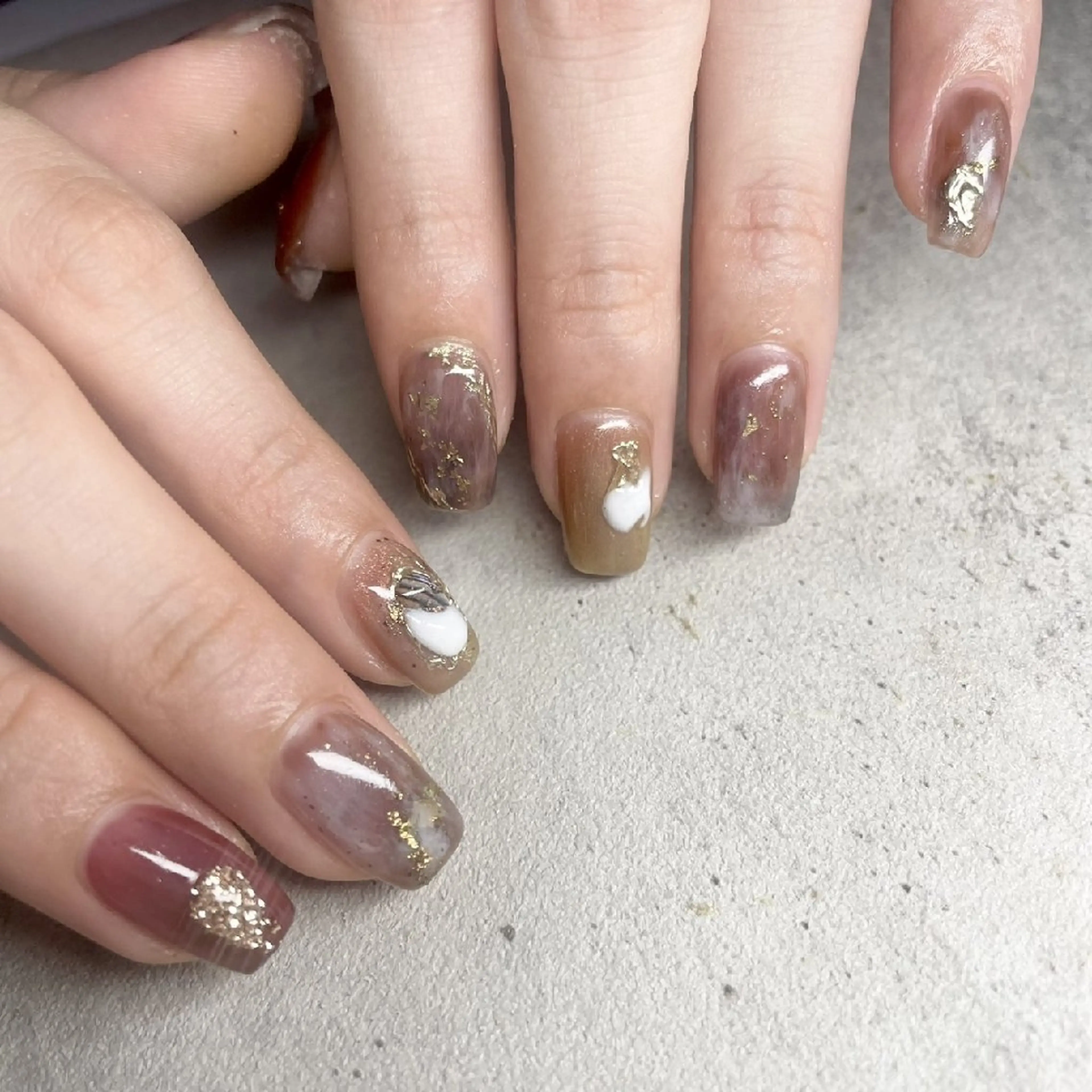 ネイル サメ猫 マーヤのネイルデザイン