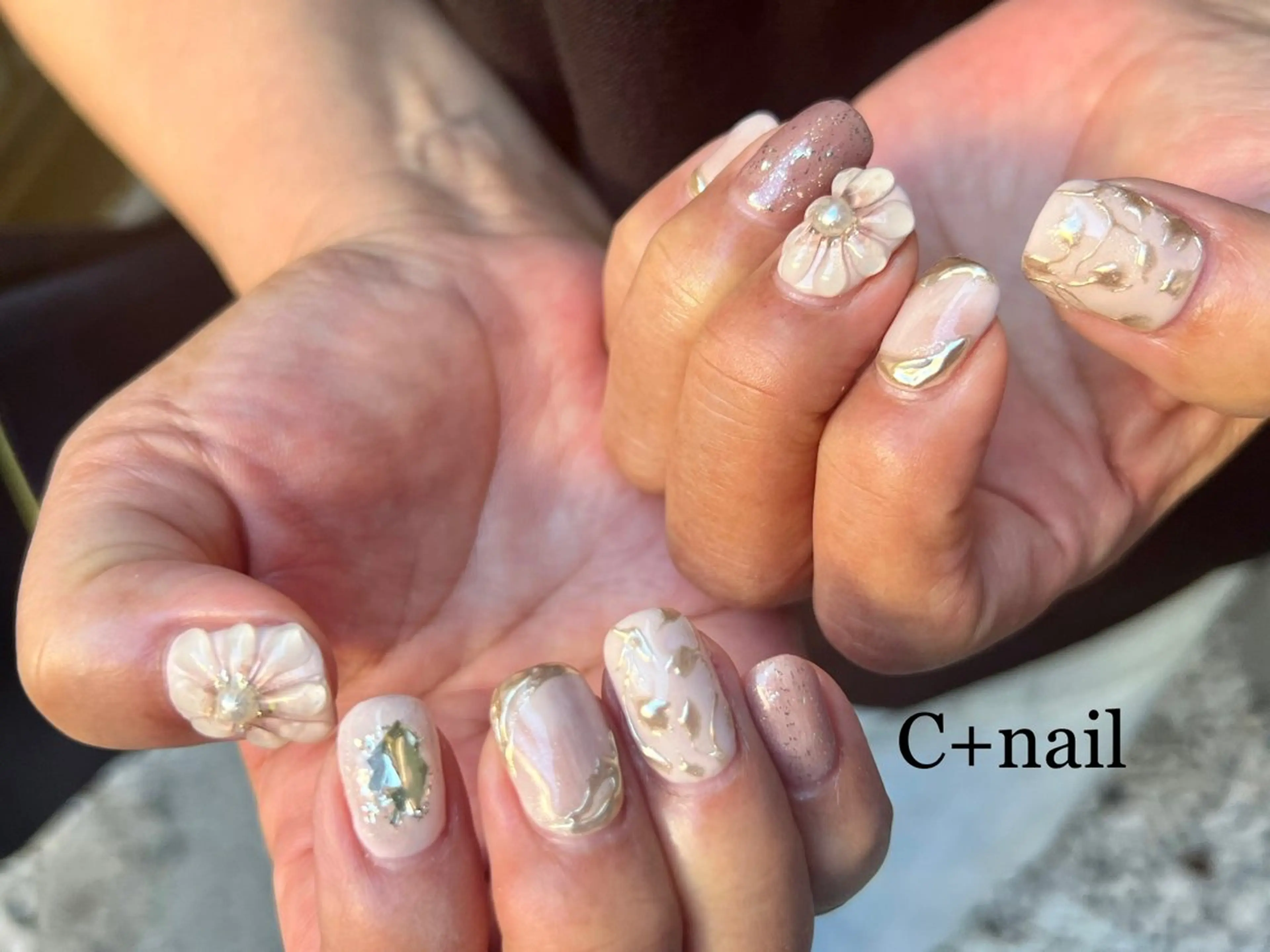 ネイル ミラーネイル ハンドネイル ✴︎ C+nailのネイルデザイン
