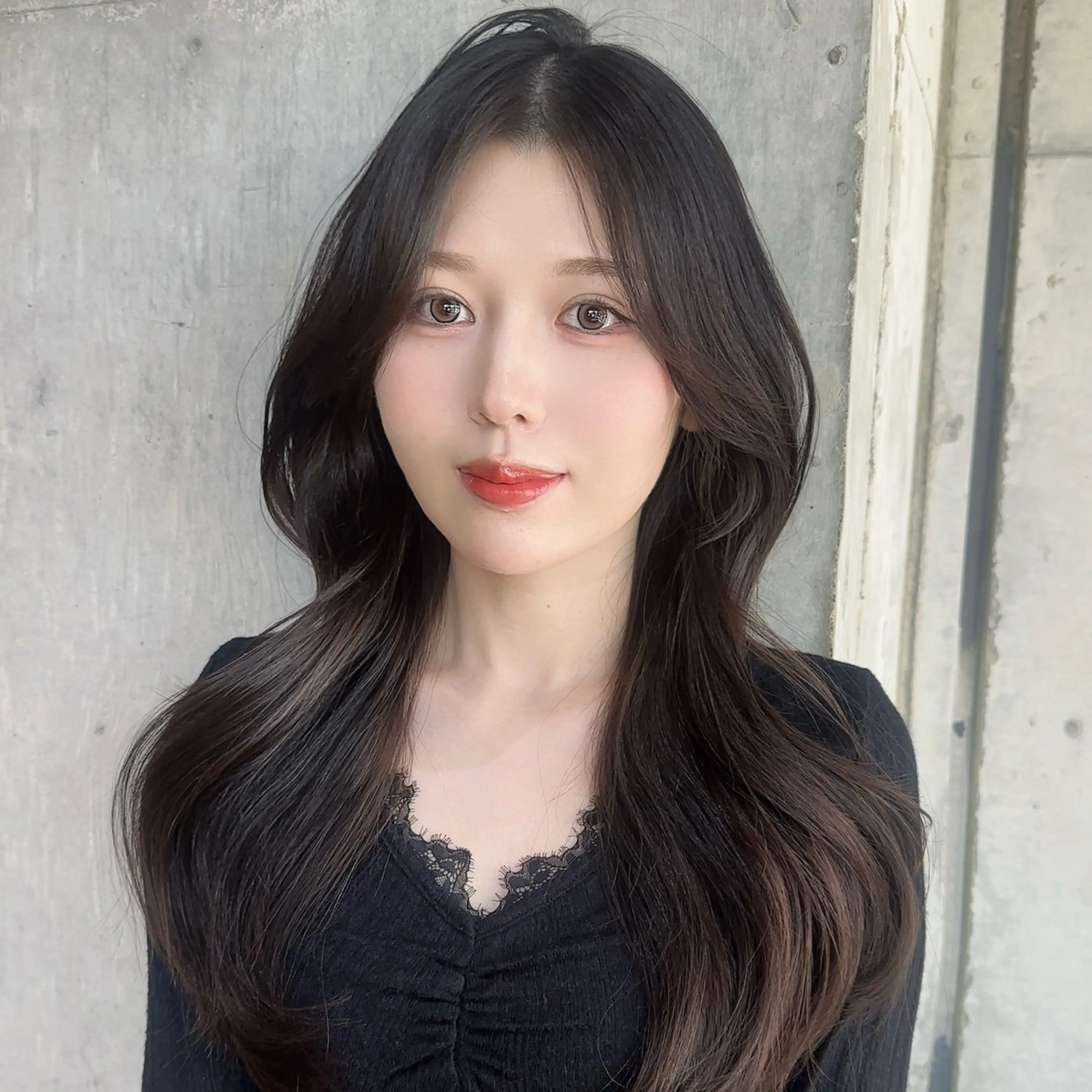 ロング くびれヘア レイヤーカット 韓国レイヤー/艶髪/ manami🥣のヘアスタイル