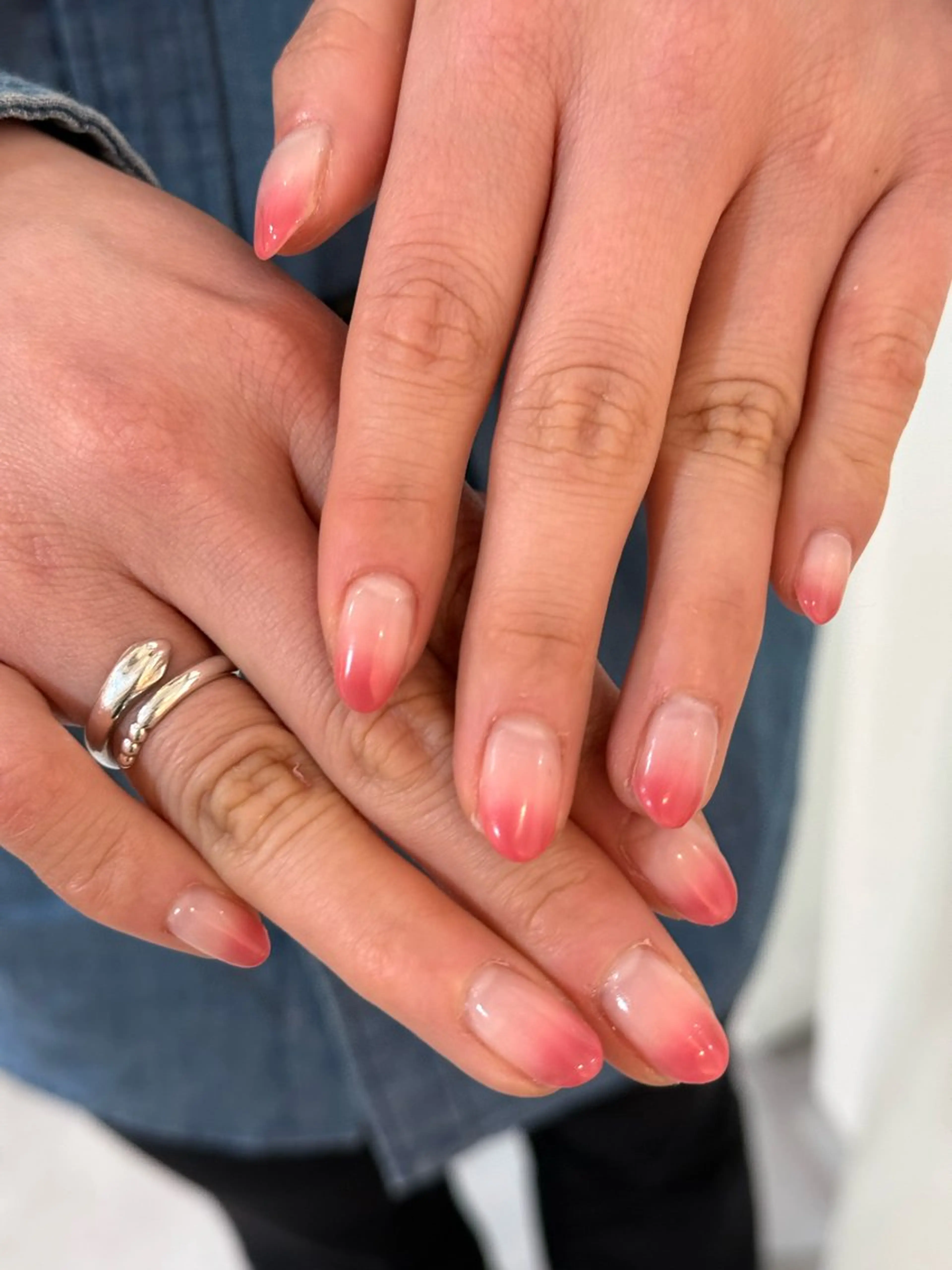 ネイル ピンク 春ネイル ハンドネイル tiffin SAKURAのネイルデザイン