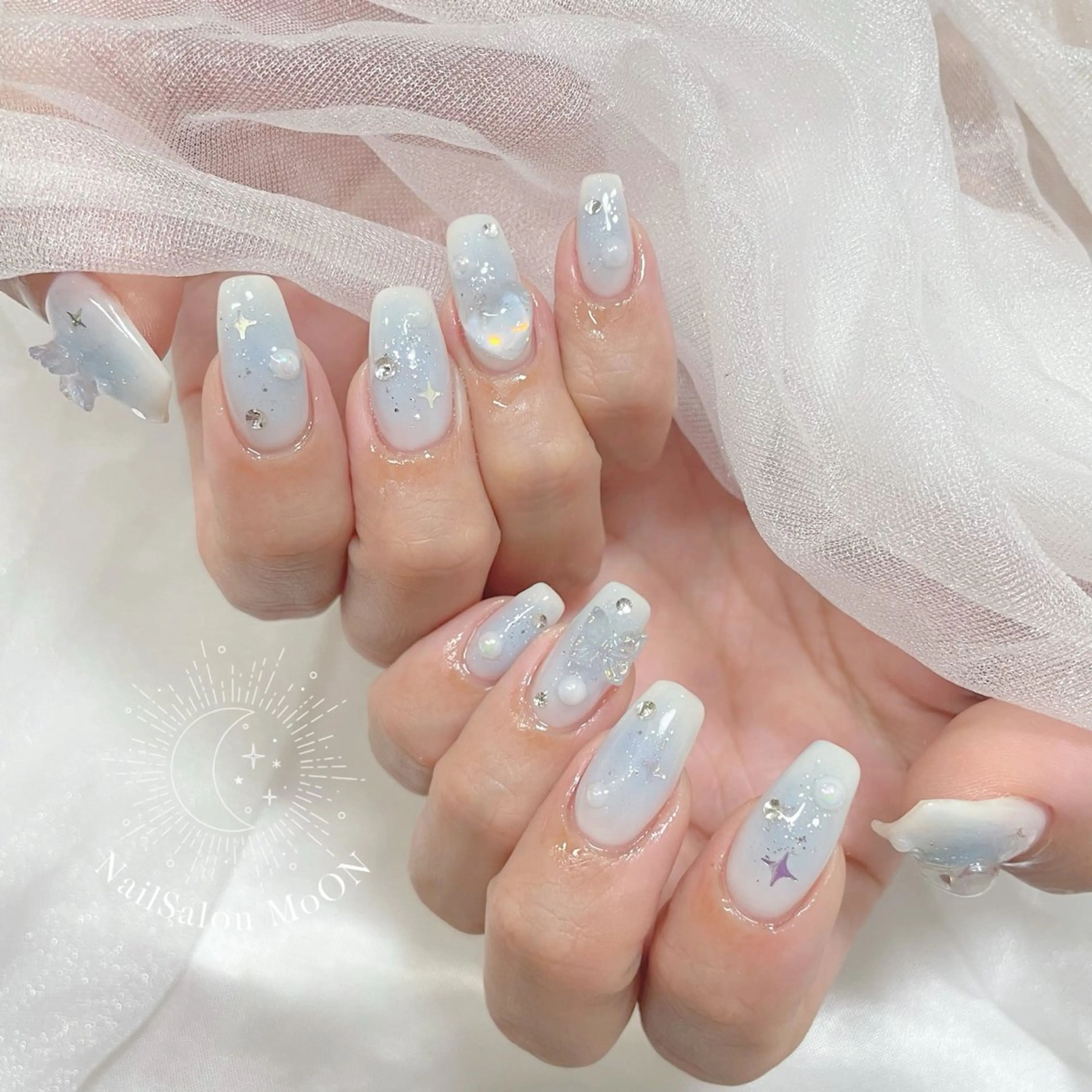 ネイル ハンドネイル ハンドケア MoON...❤︎ MeGuのネイルデザイン