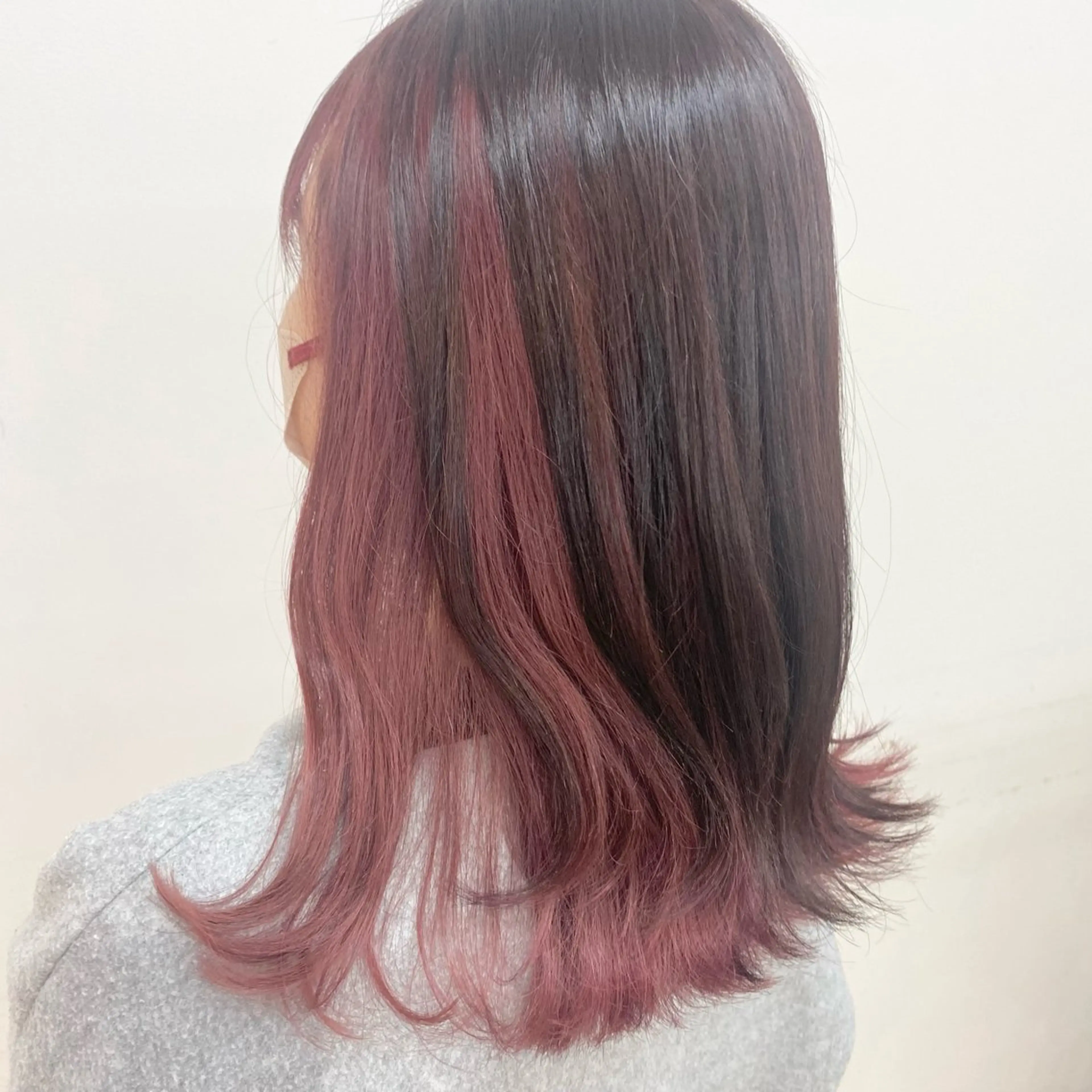 ミディアム カット ヘアカラー トリートメント 吉原 みえのヘアスタイル