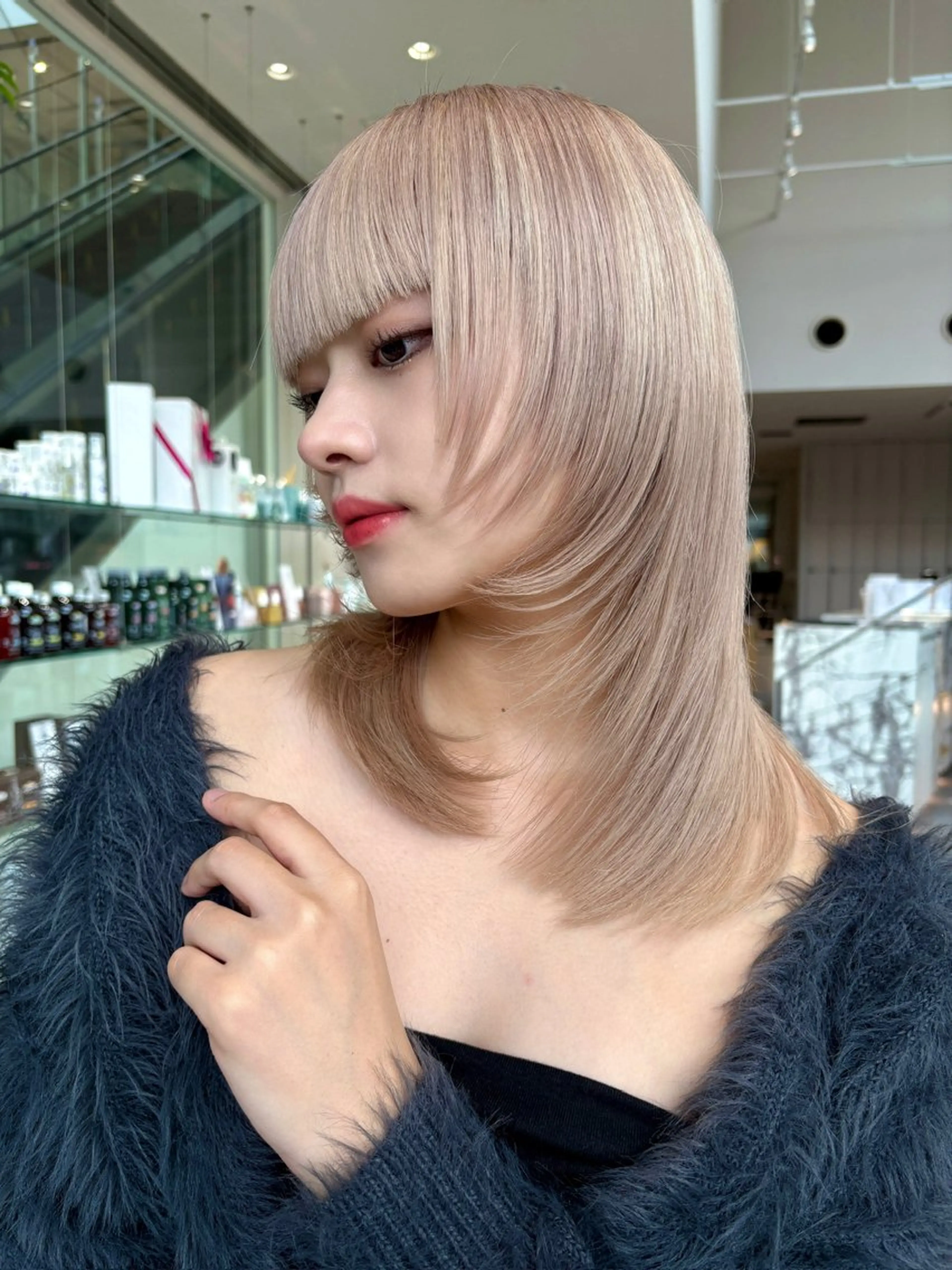 【ブリーチ毛可】⛓️似合わせカット+髪質改善 縮毛矯正⛓️の写真