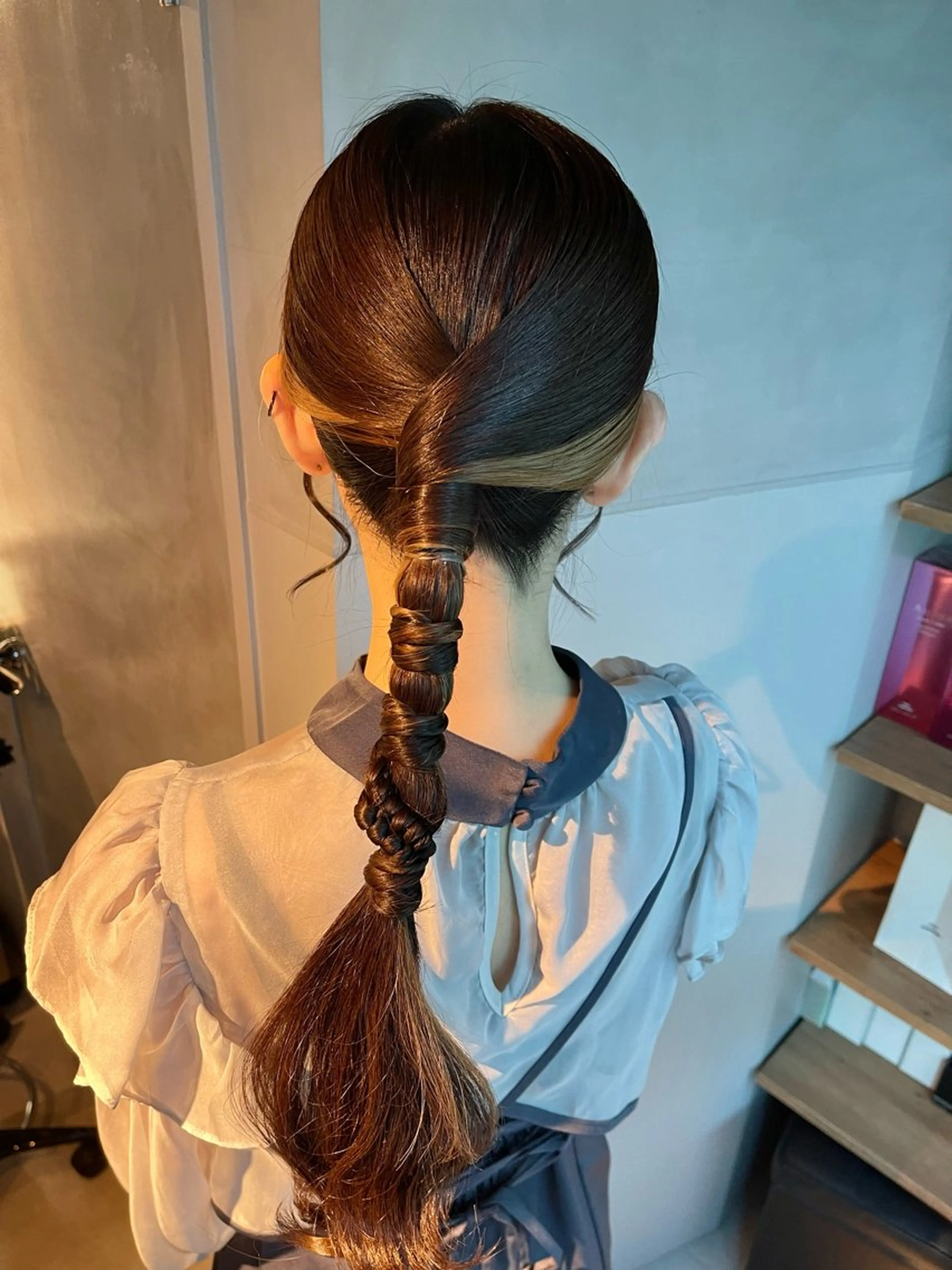 ヘアアレンジ ポニーテール 結婚式・ブライダル 卒業式のヘアスタイル ヘアセット charm《銀座》 ヘアセット/縮毛矯正のヘアスタイル