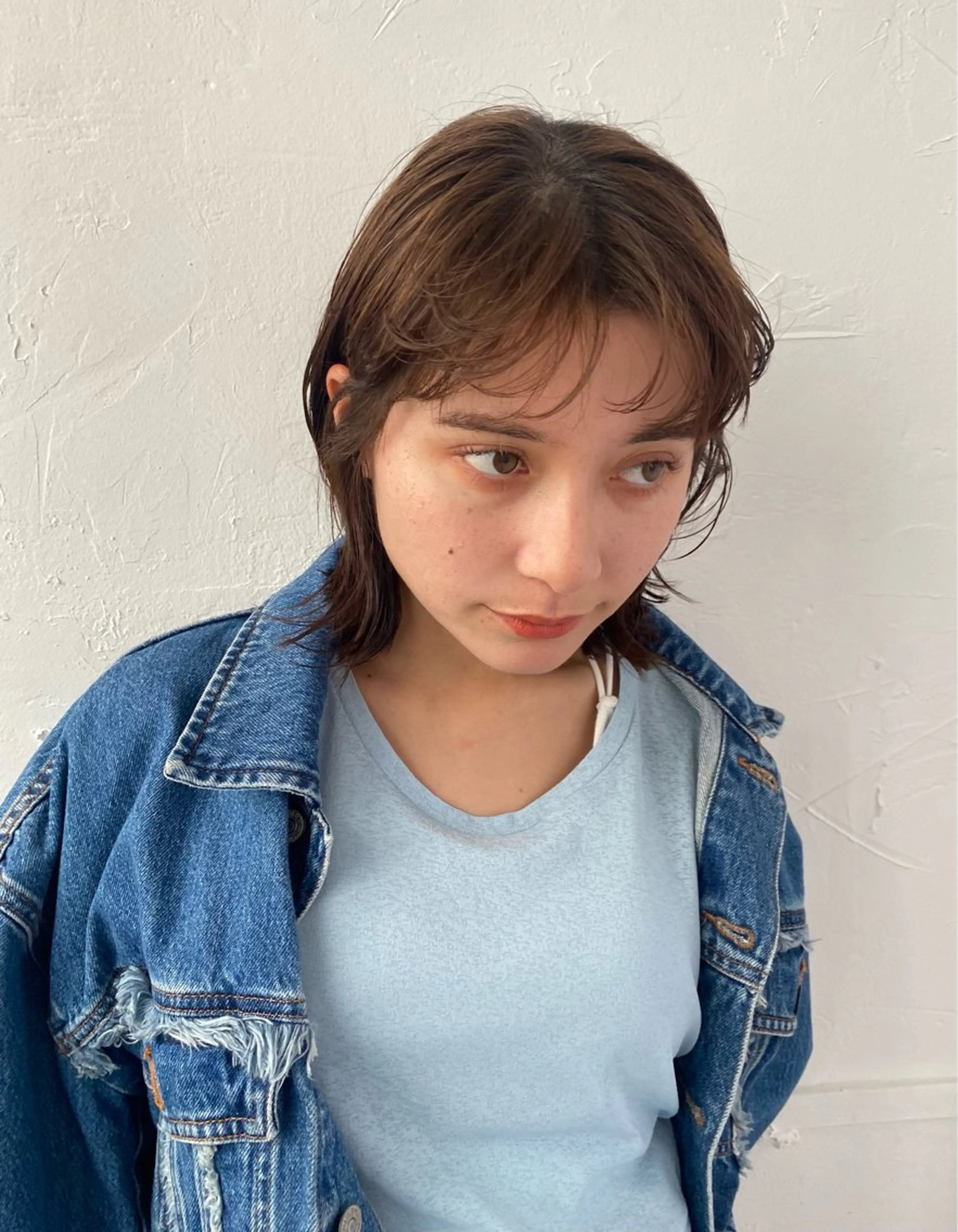 ミディアム 原田 梓未のヘアスタイル