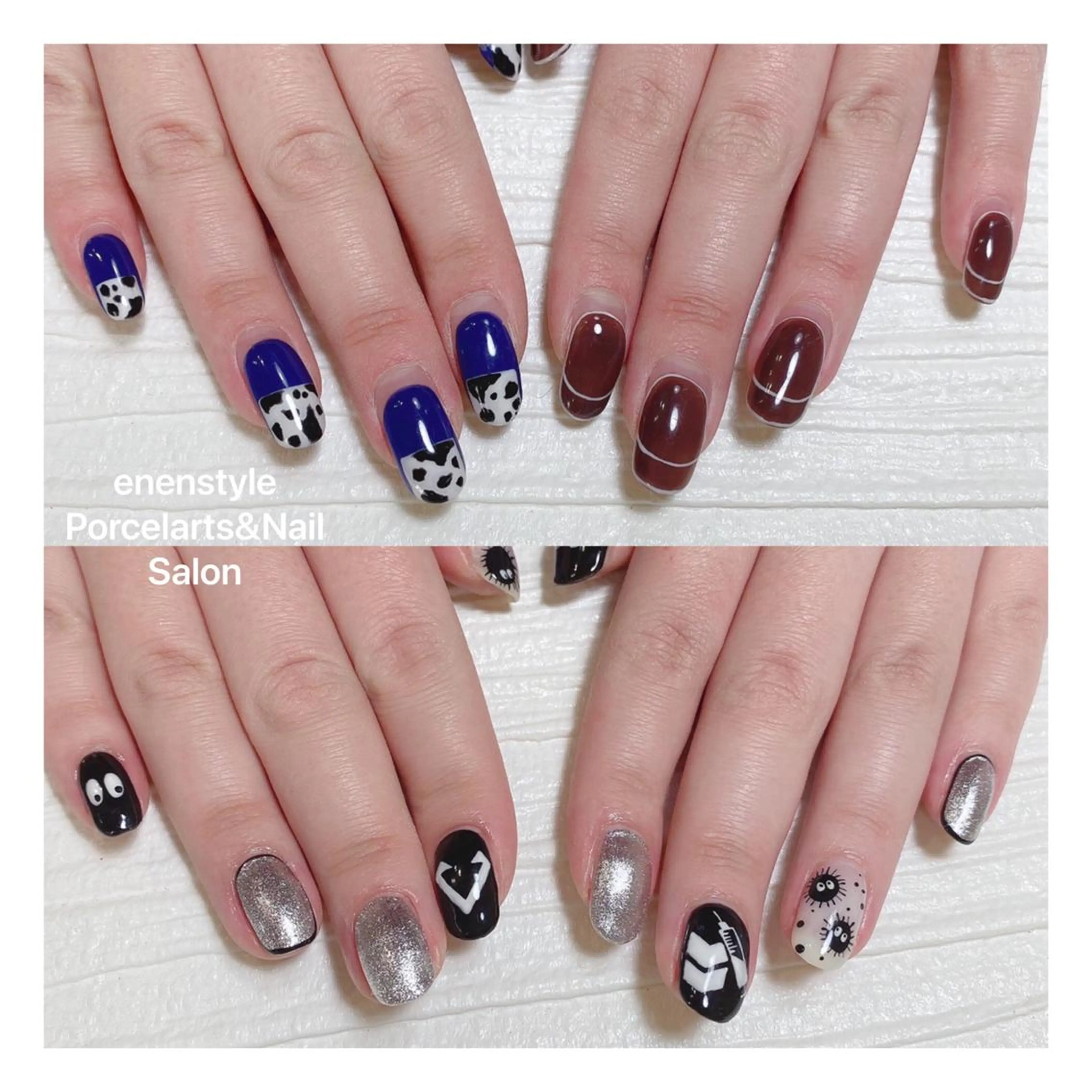 ミディアム ネイル ハンドネイル 👑enen style👑のネイルデザイン