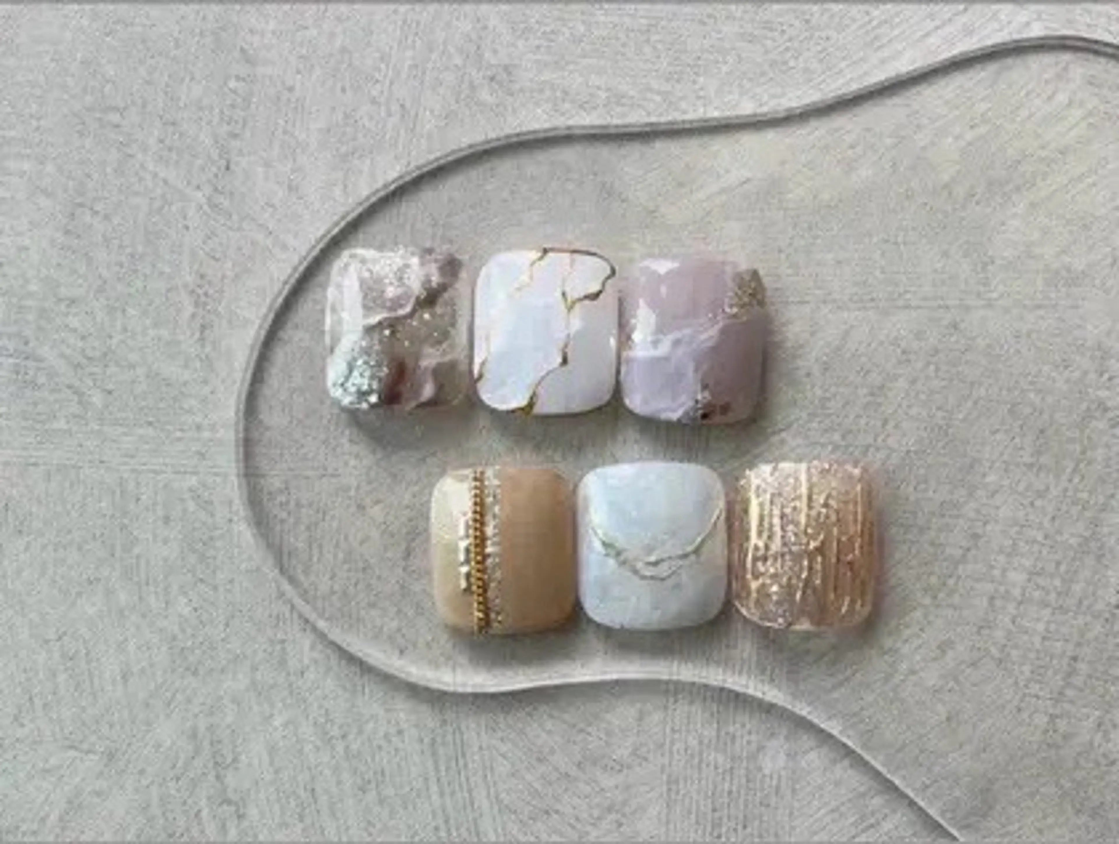 ネイル フットネイル joie ange Mokaのネイルデザイン