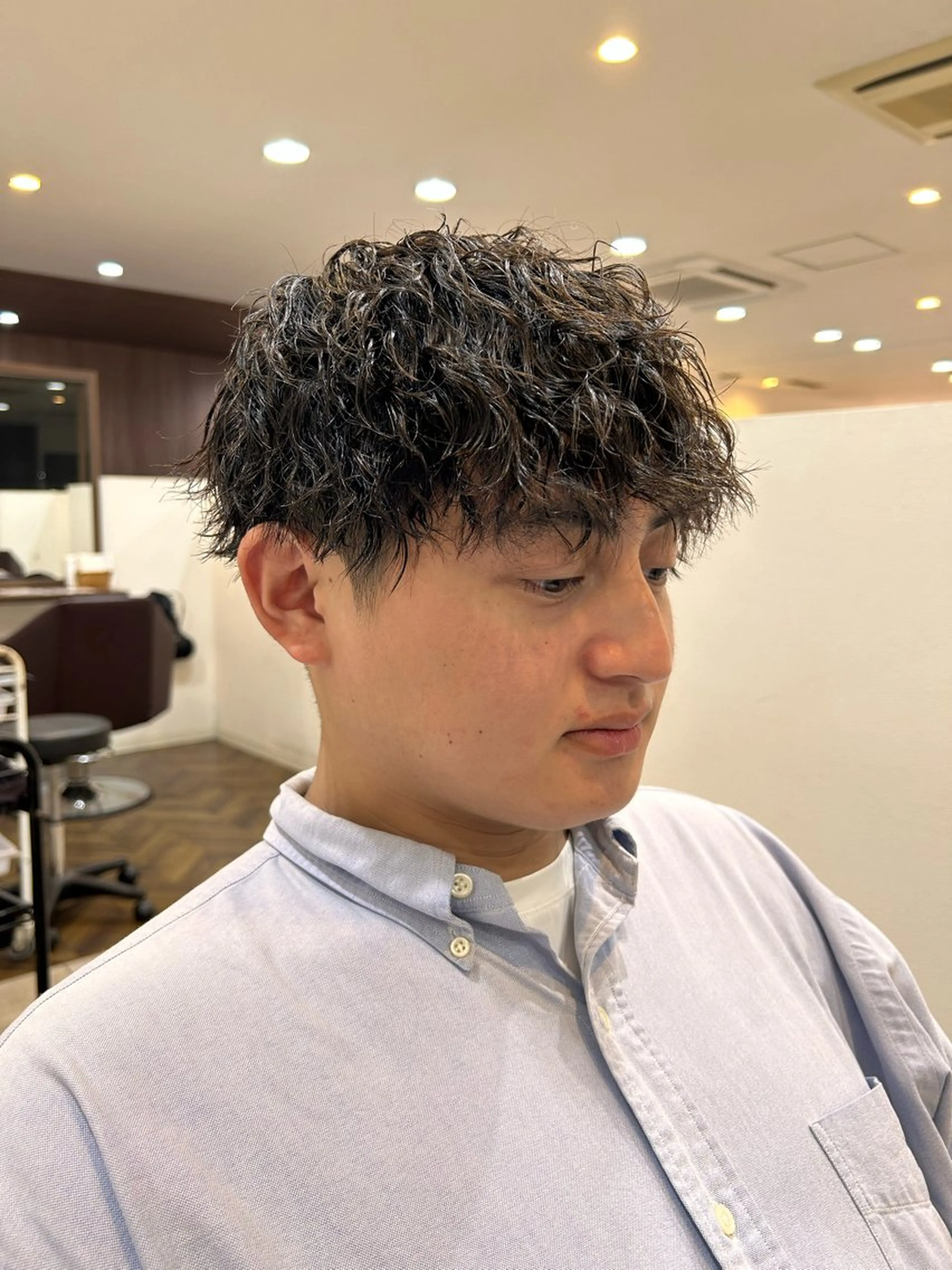 パーマ メンズ メンズパーマ ツイストスパイラルパーマ スパイラルパーマ ボブ/ショート/小倉 ✂中尾吏穏のヘアスタイル