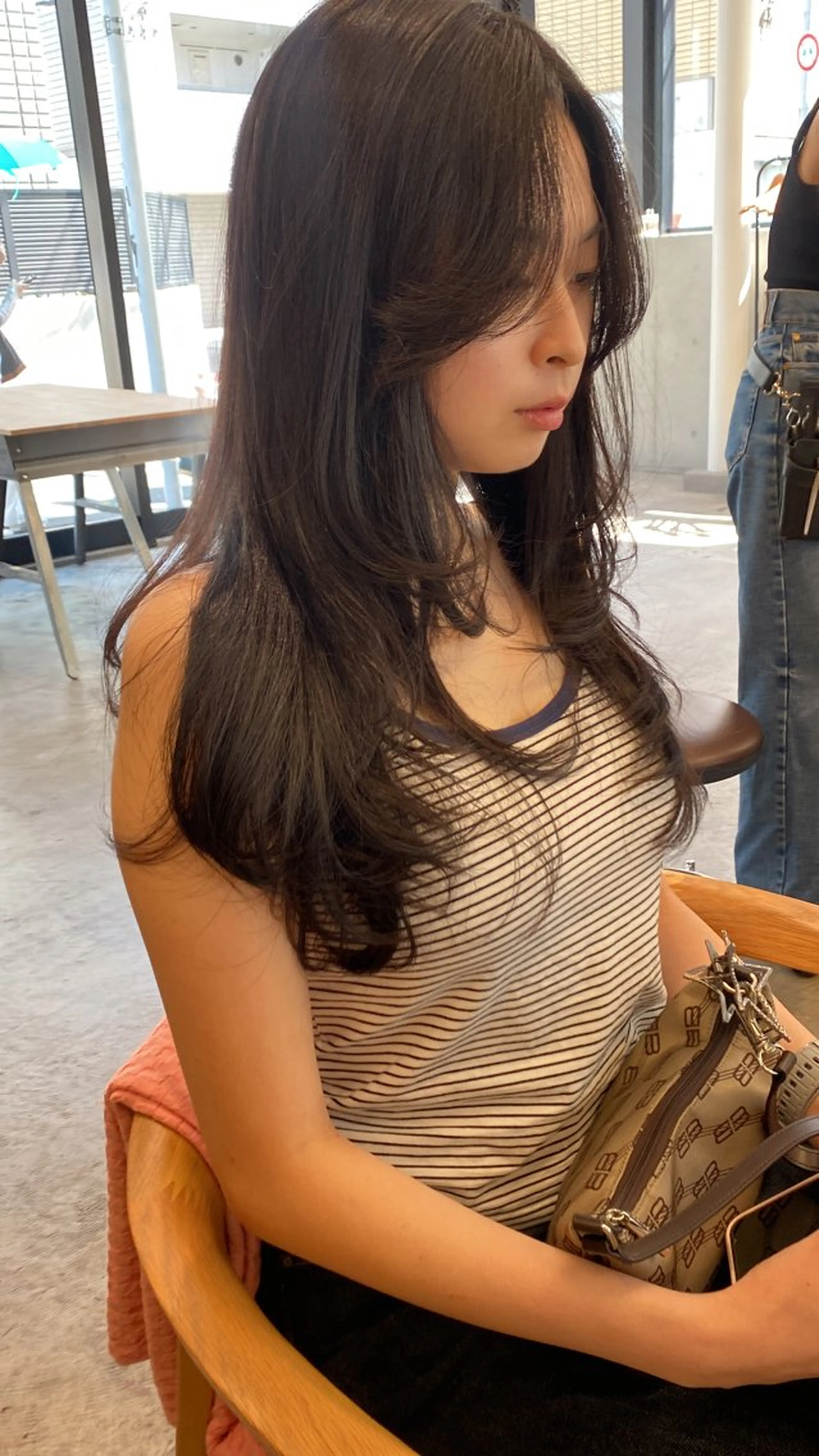 ロング カット トリートメント レイヤー/柔色 カラー/SAkiのヘアスタイル