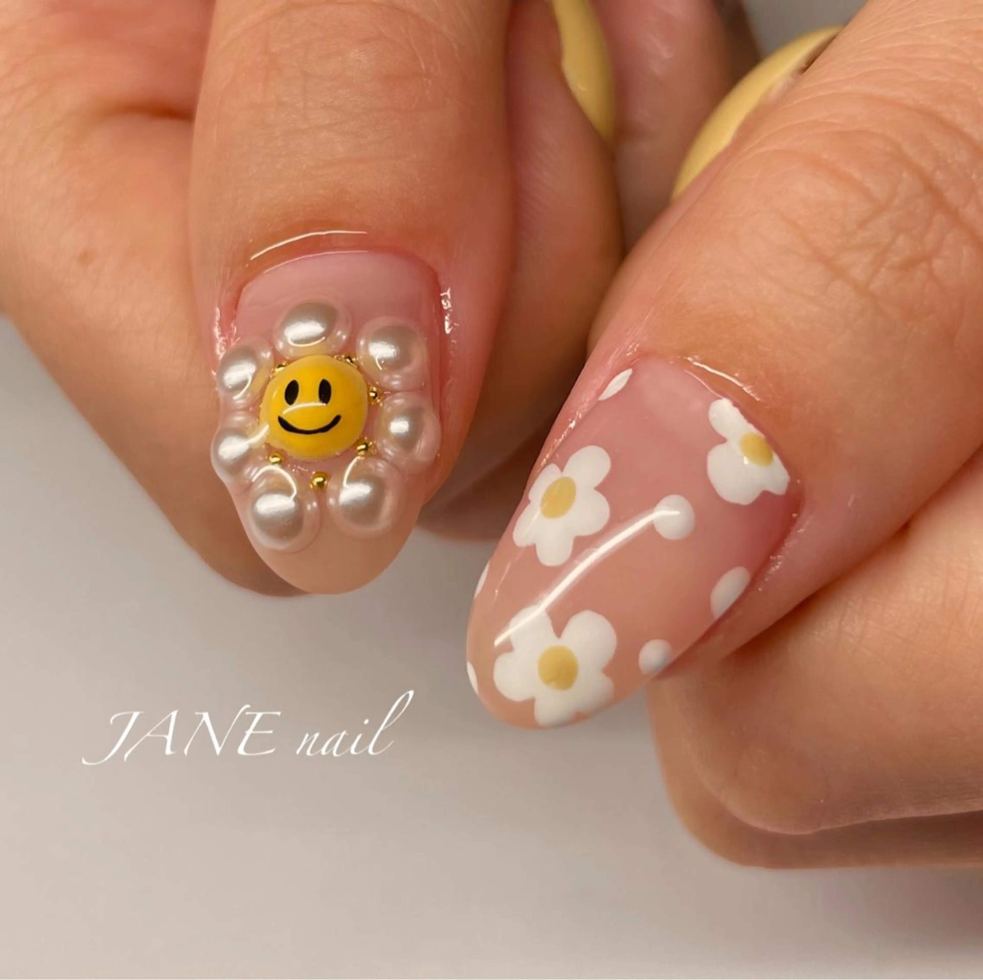 ネイル フラワーネイル フットネイル 夏ネイル Nail Salon JANEのネイルデザイン