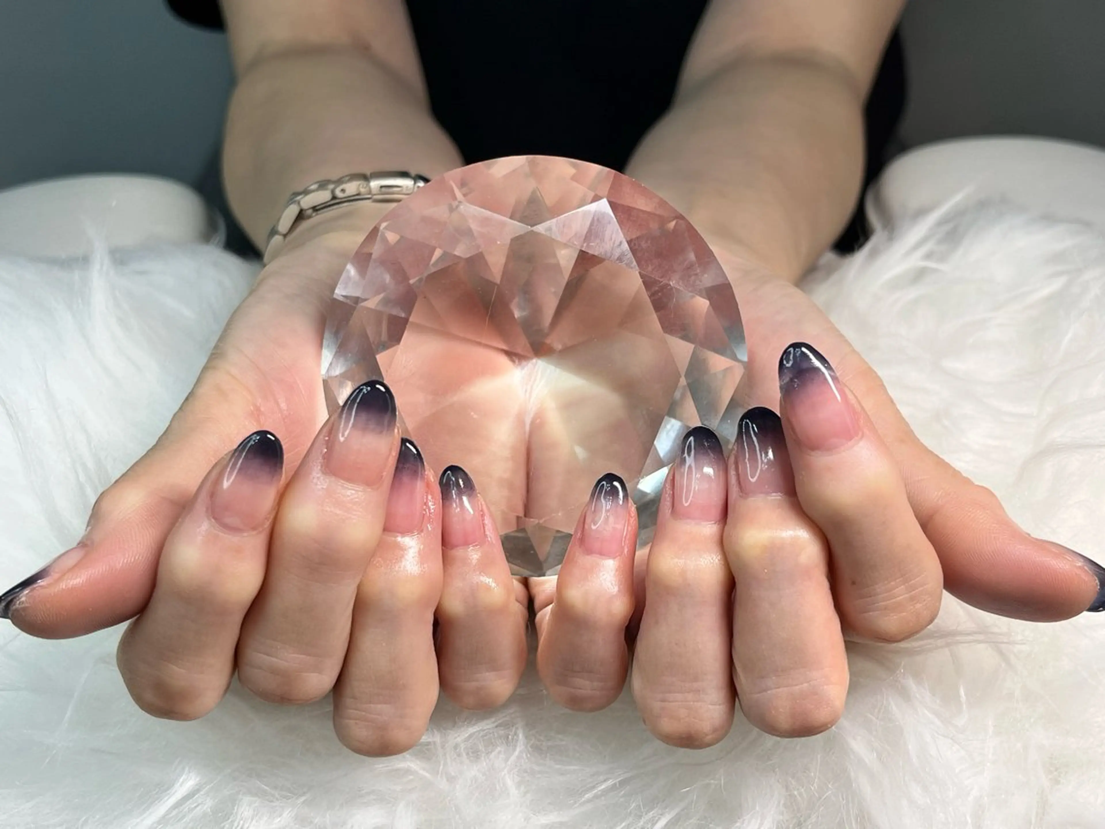 ネイル アートネイル マグネットネイル ニュアンスネイル ワンカラーネイル シンプルネイル ハンドネイル プライベートサロン N's Nailのネイルデザイン