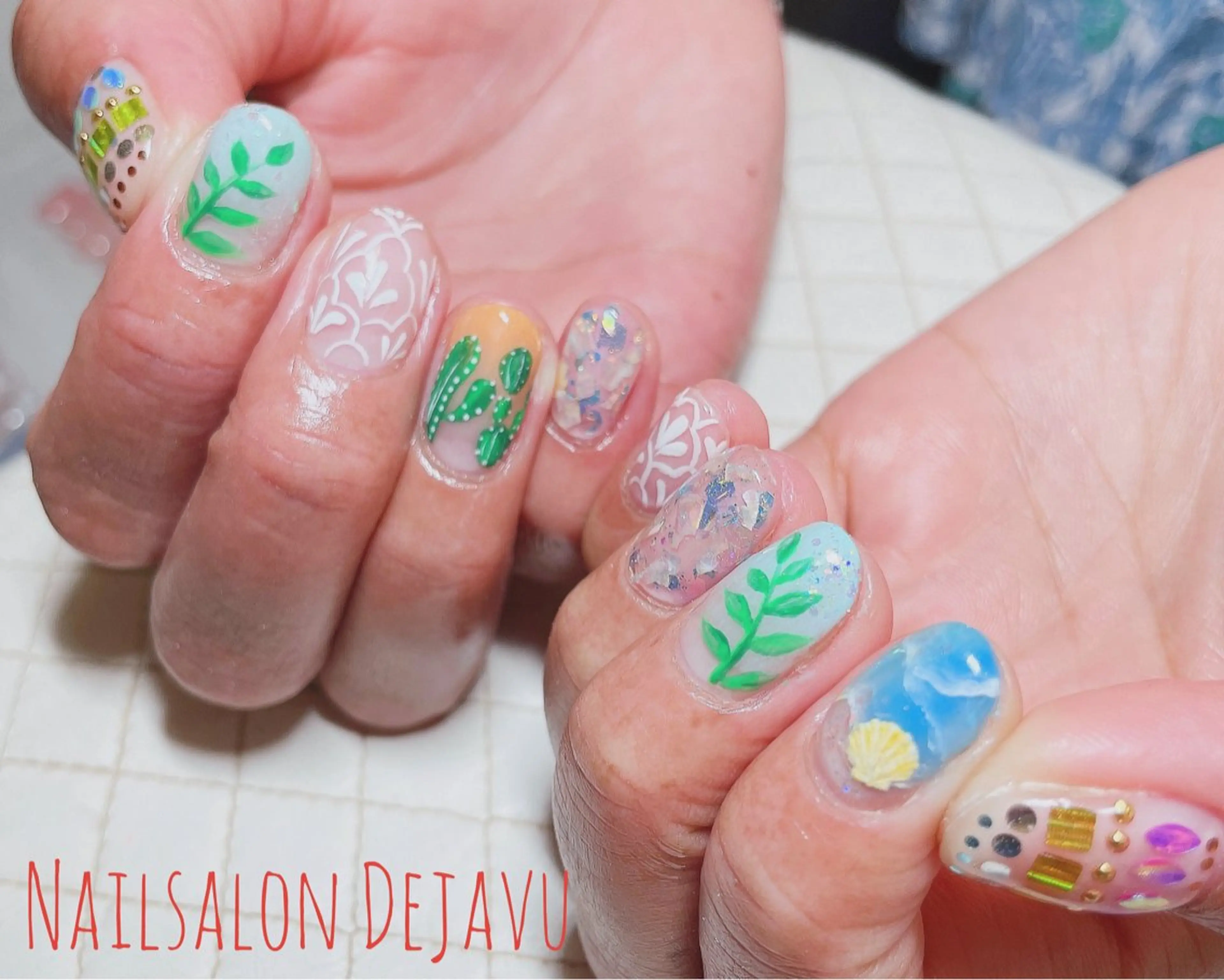 ネイル アートネイル 持ち込み Nail salon Dejavu 🌿のネイルデザイン