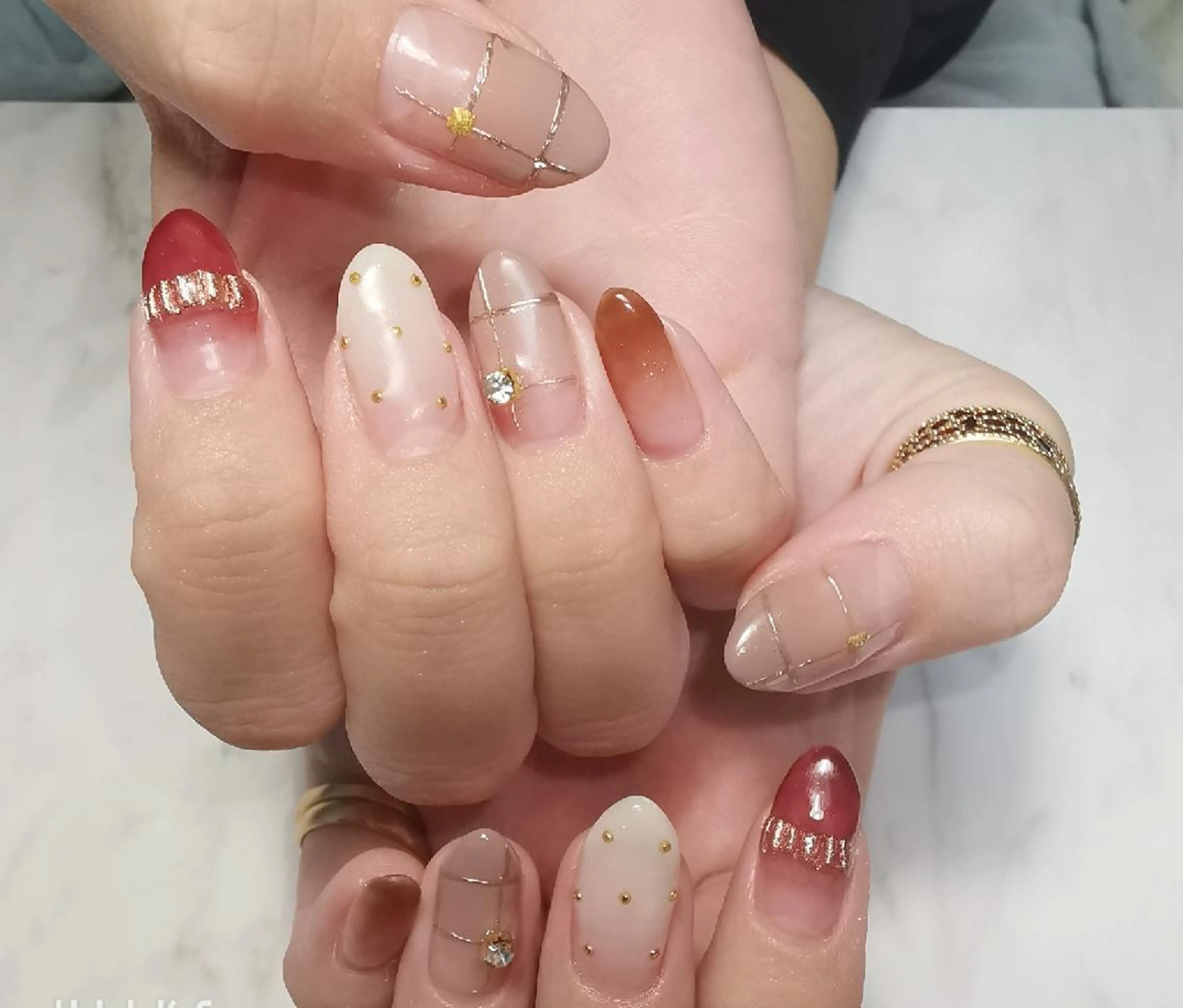 ネイル グラデーション ハンドネイル reve あやののネイルデザイン