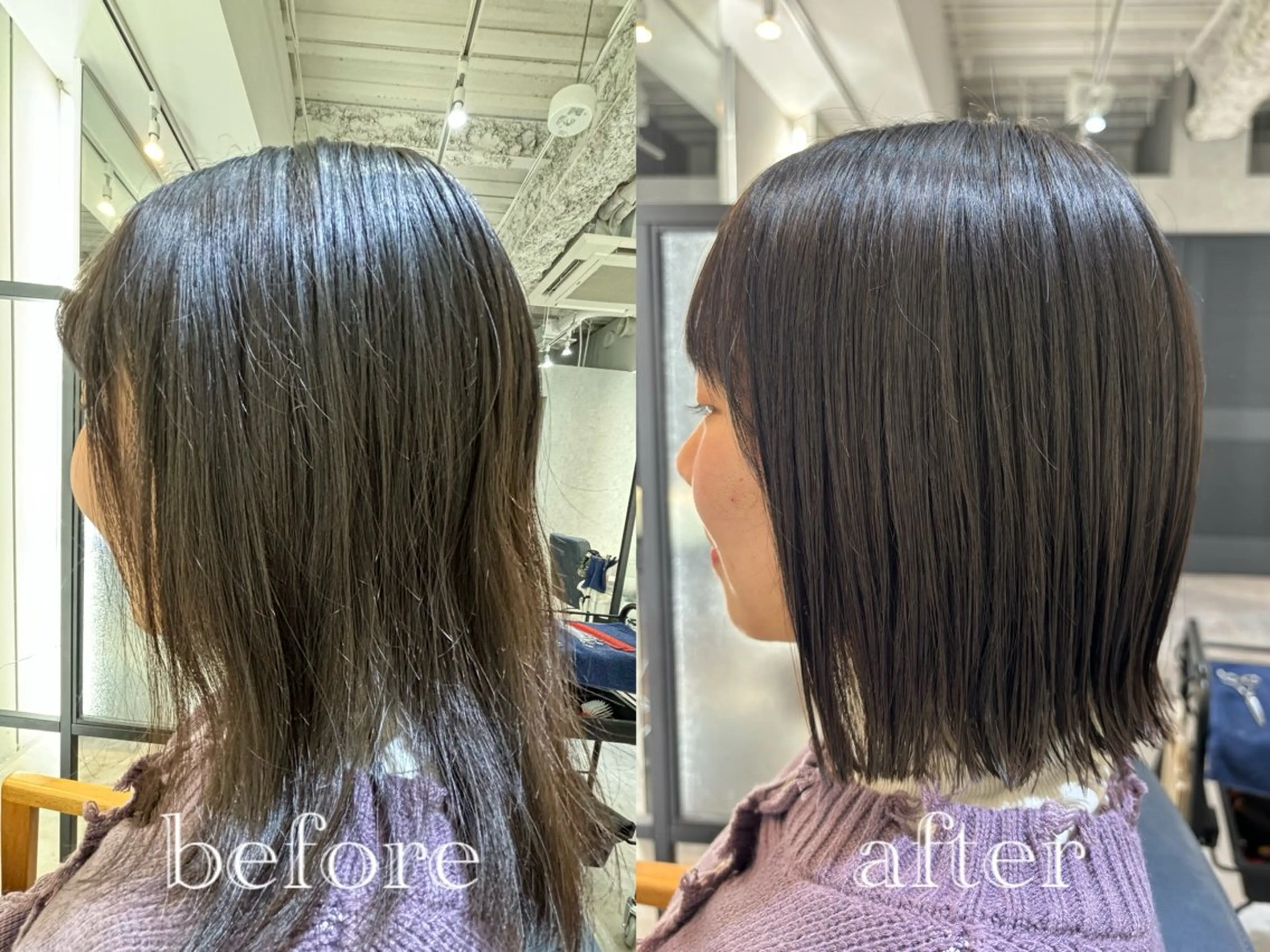 ショート カット ✨似合わせボブ✨ 縮毛矯正のヘアスタイル