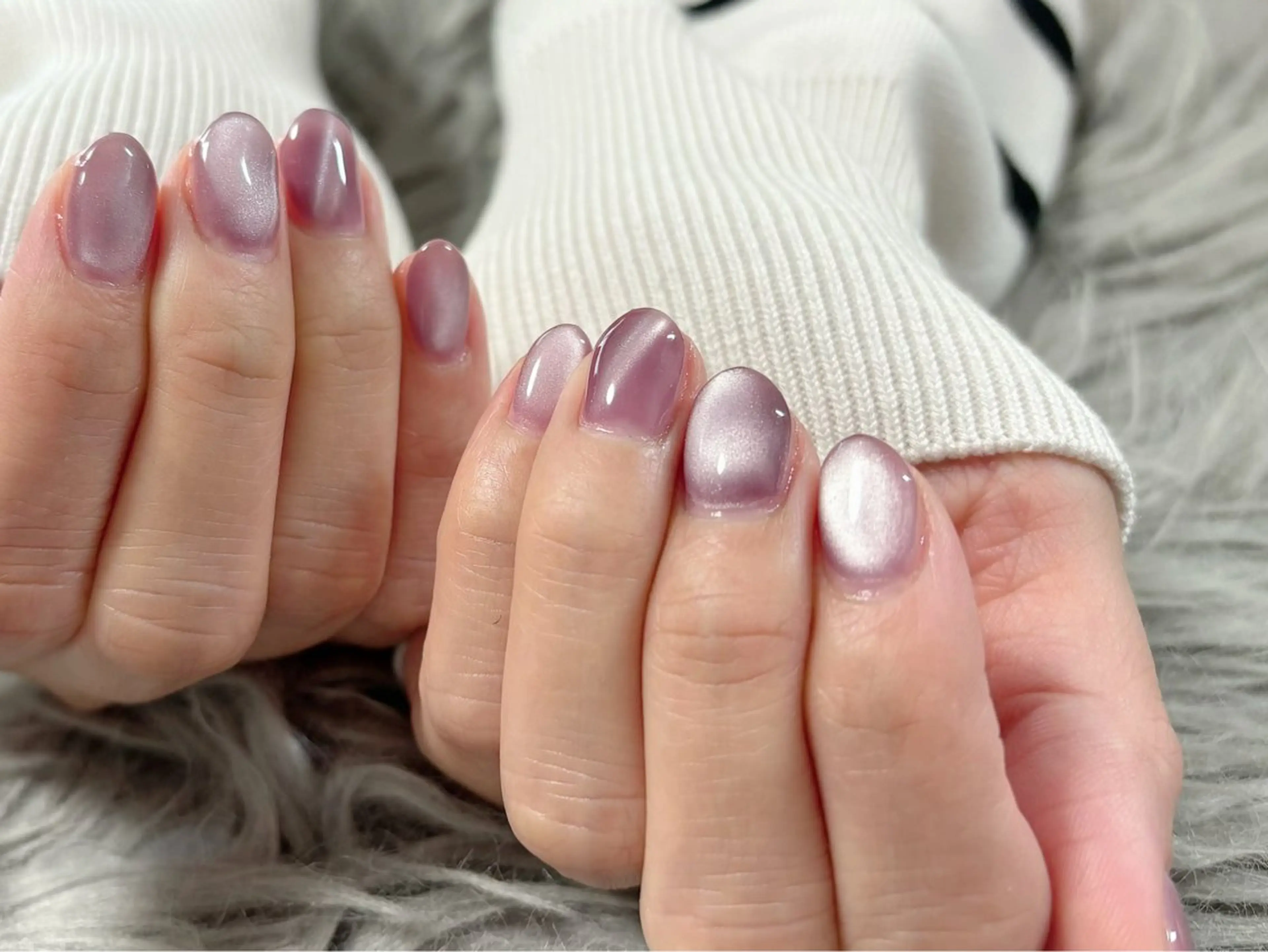 ネイル マグネットネイル シンプルネイル 森 栄のネイルデザイン