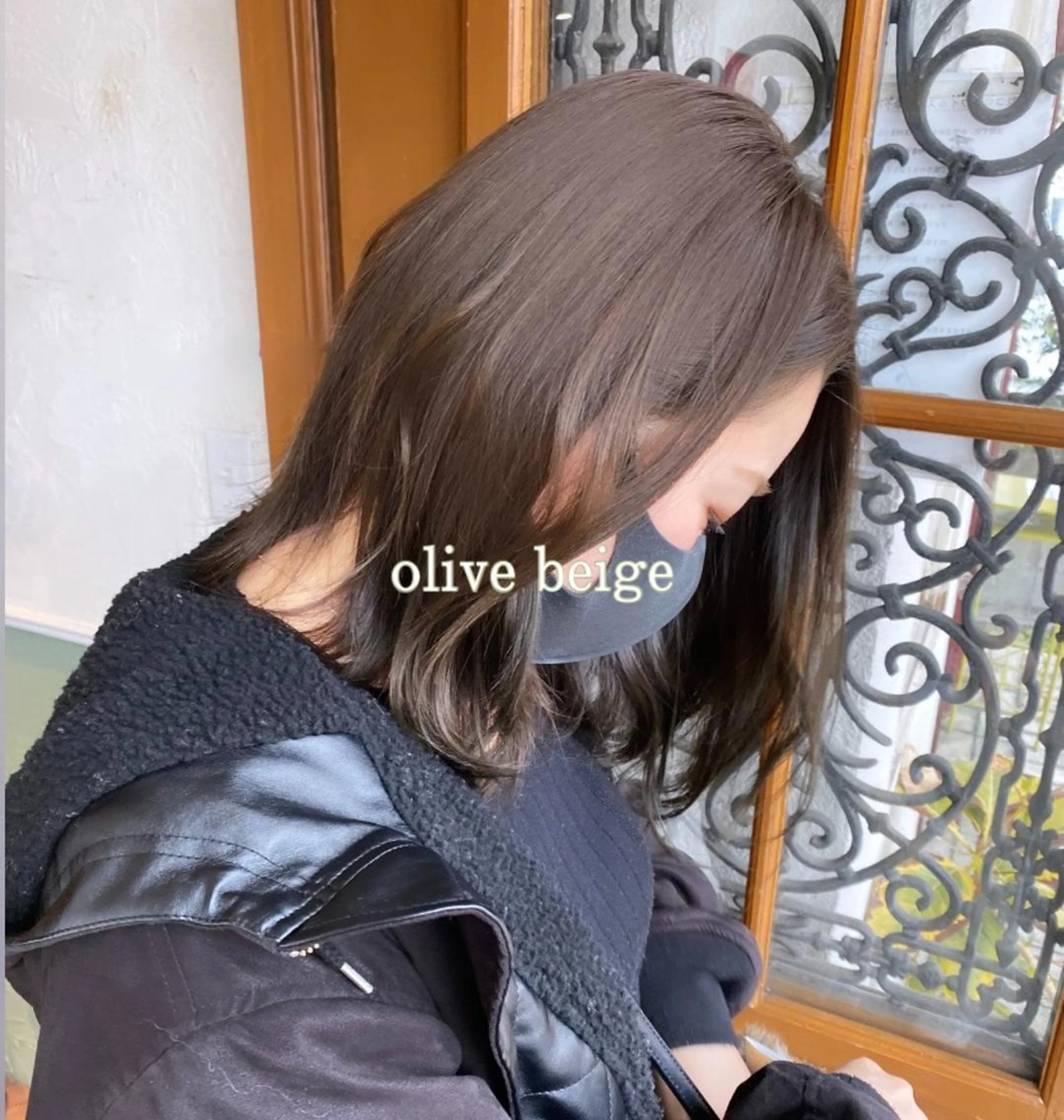 カラー ベージュカラー ブリーチ ブリーチなしカラー オリーブベージュ SYUMA .のヘアスタイル