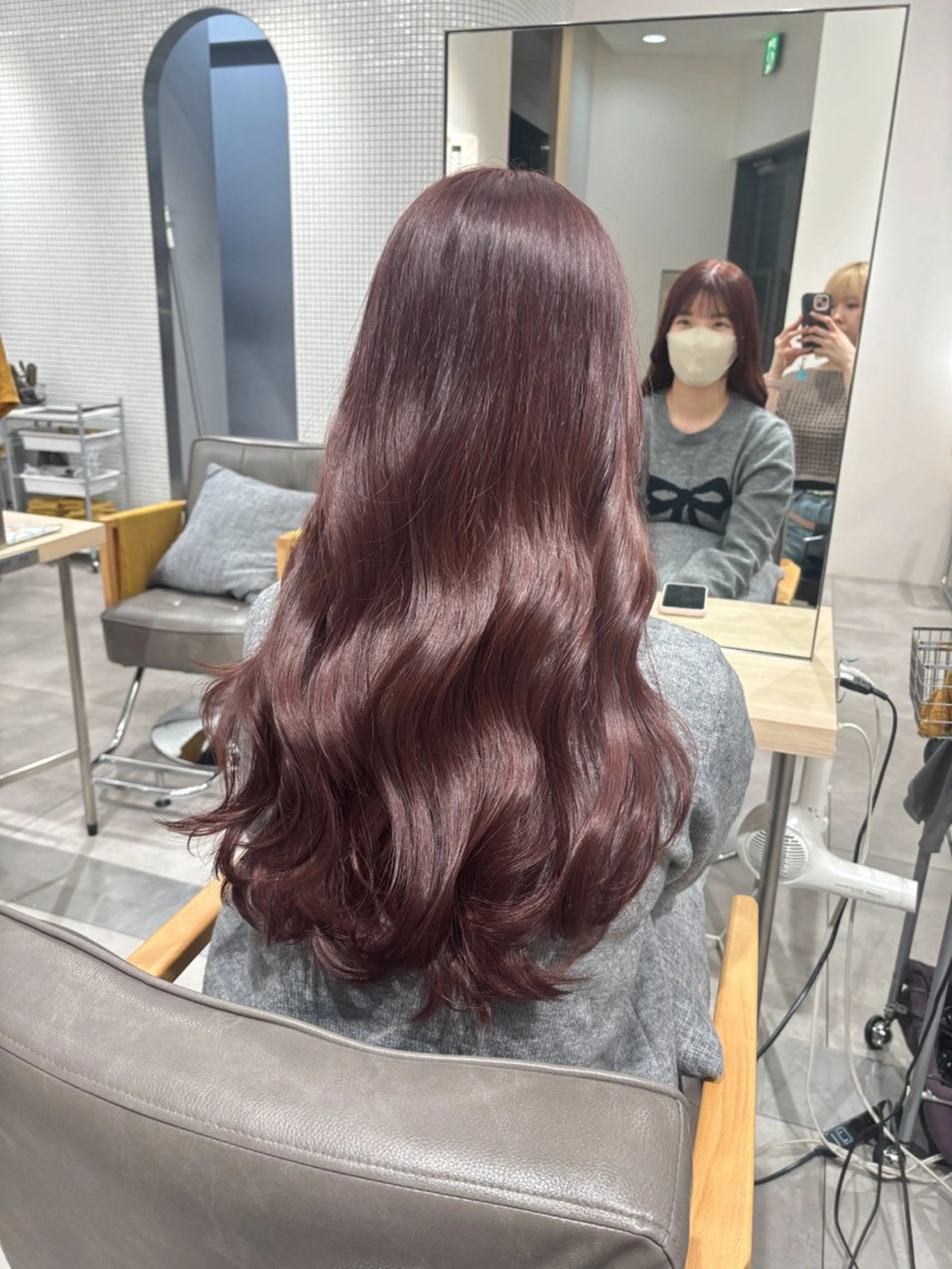 ロング カラー ヘアカラー ばんちなつ / ボブ/透明感カラーのヘアスタイル