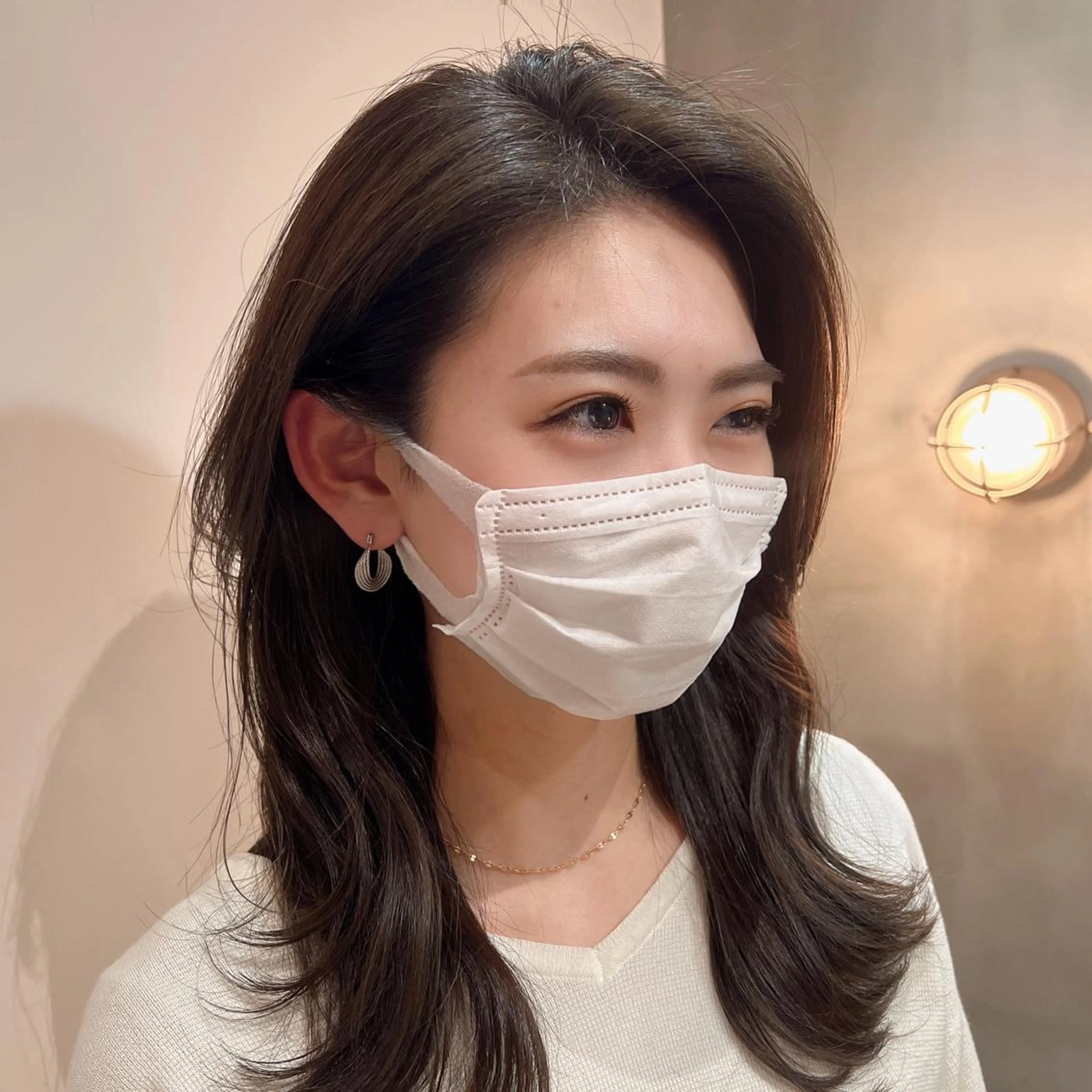 セミロング カット ヘアカラー トリートメント パーソナルカラー lapiax阿部のヘアスタイル