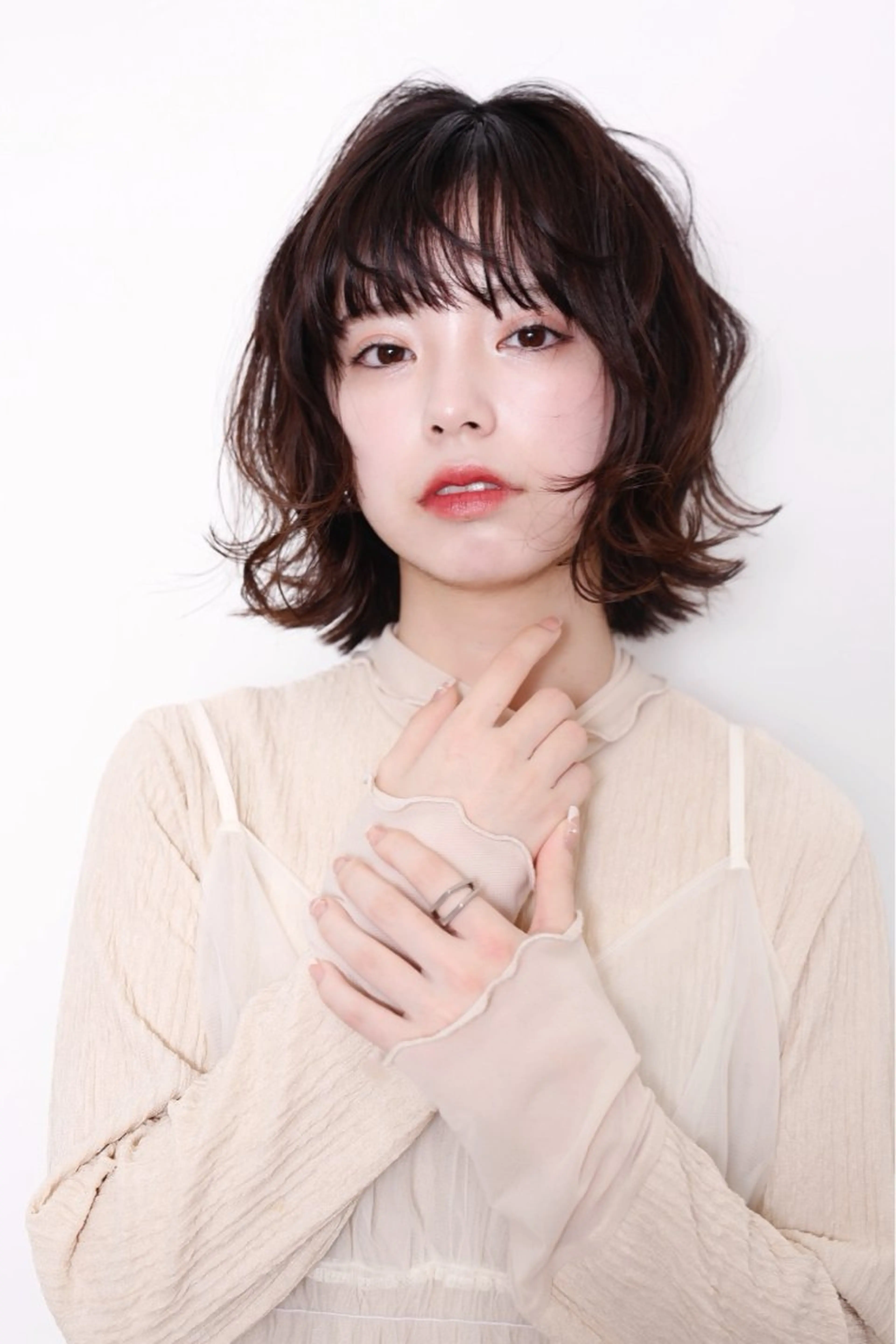 ミディアム カラー あ あのヘアスタイル