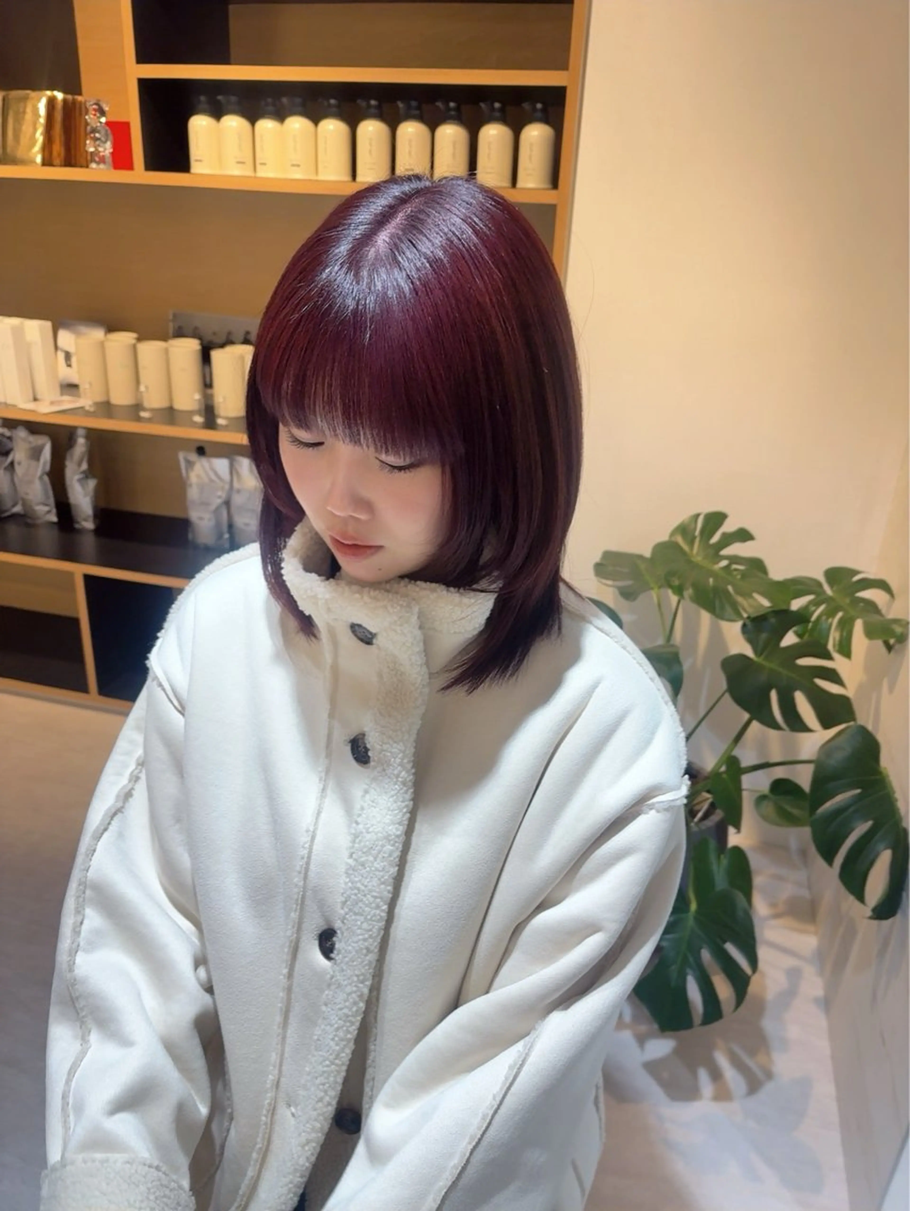 ミディアム 髪質改善 カット ヘアカラー トリートメント Lucas髪質改善 natsukiのヘアスタイル