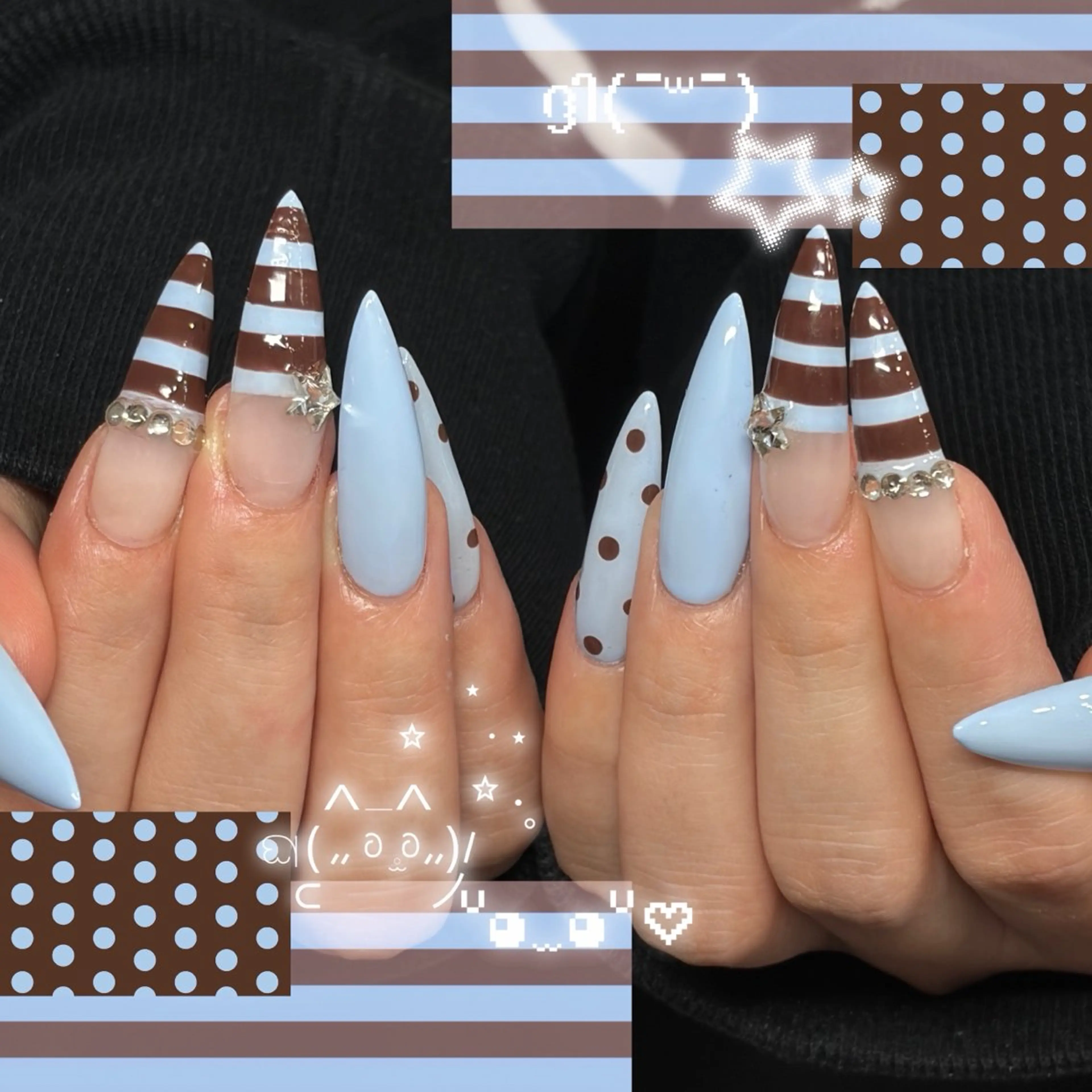 ネイル ハンドネイル Haluca 長さ出し🍀のネイルデザイン