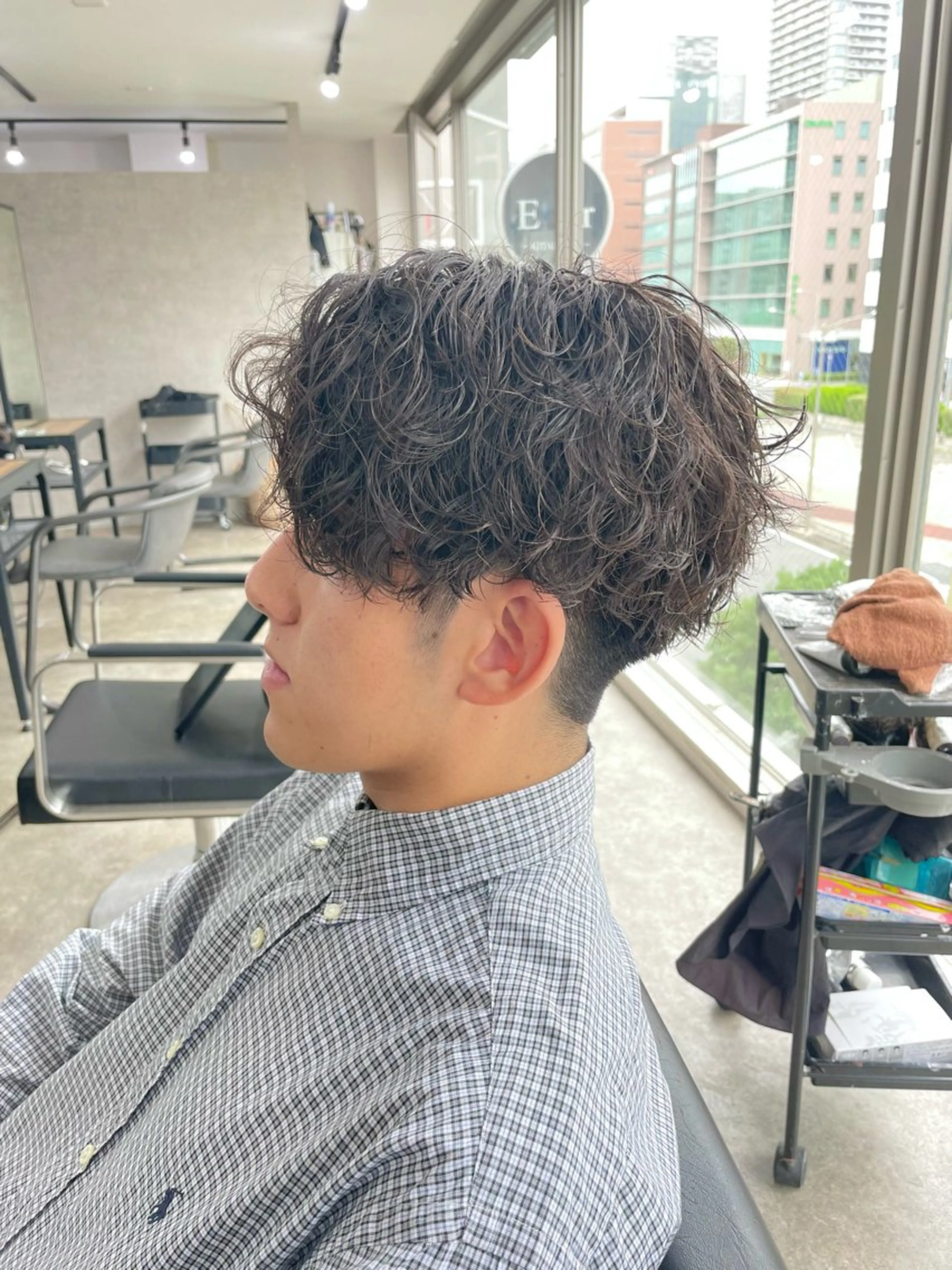 パーマ メンズ エビスザキレン／メン ズ／心斎橋🌳のヘアスタイル