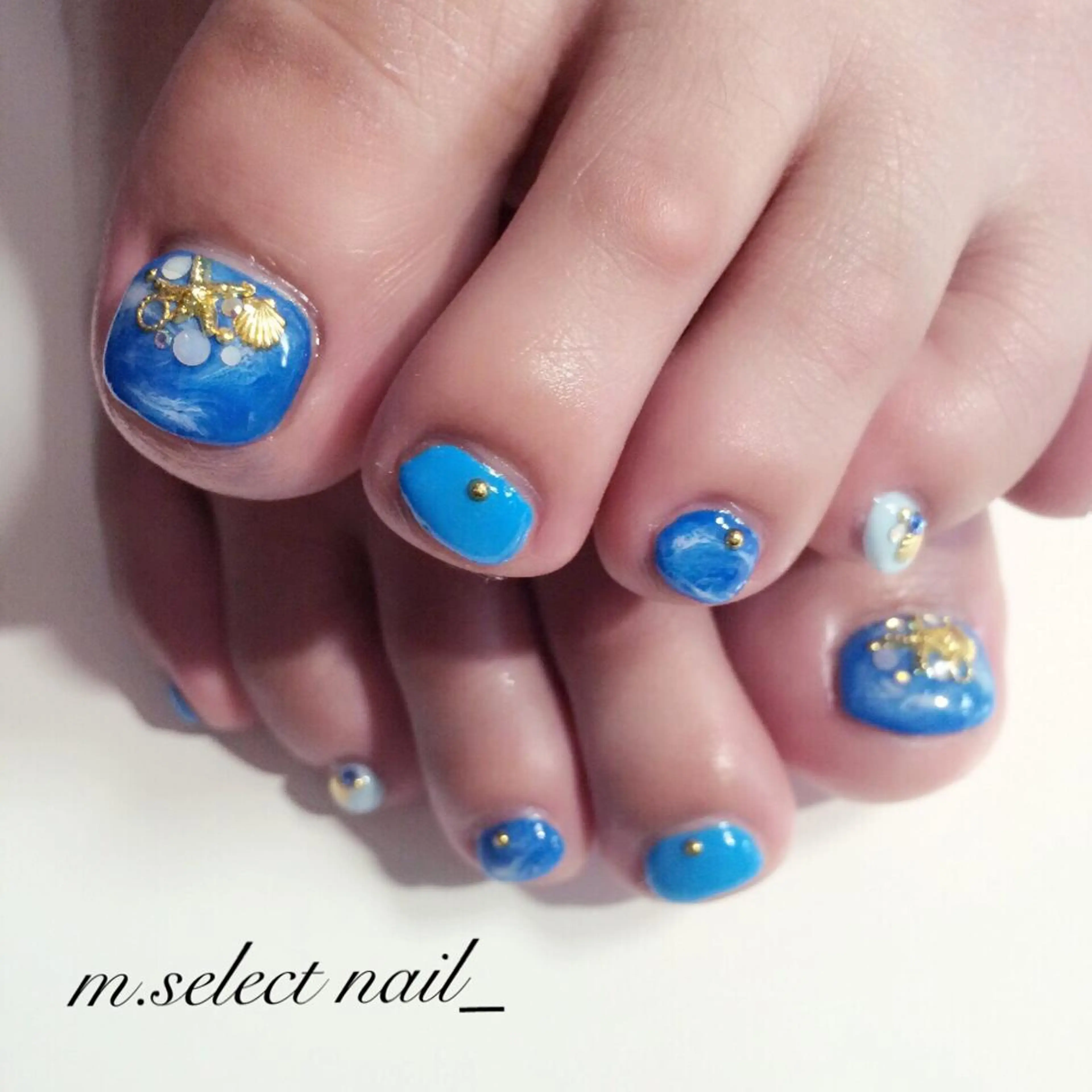 ネイル フットネイル ジェルネイル m.select nailのネイルデザイン